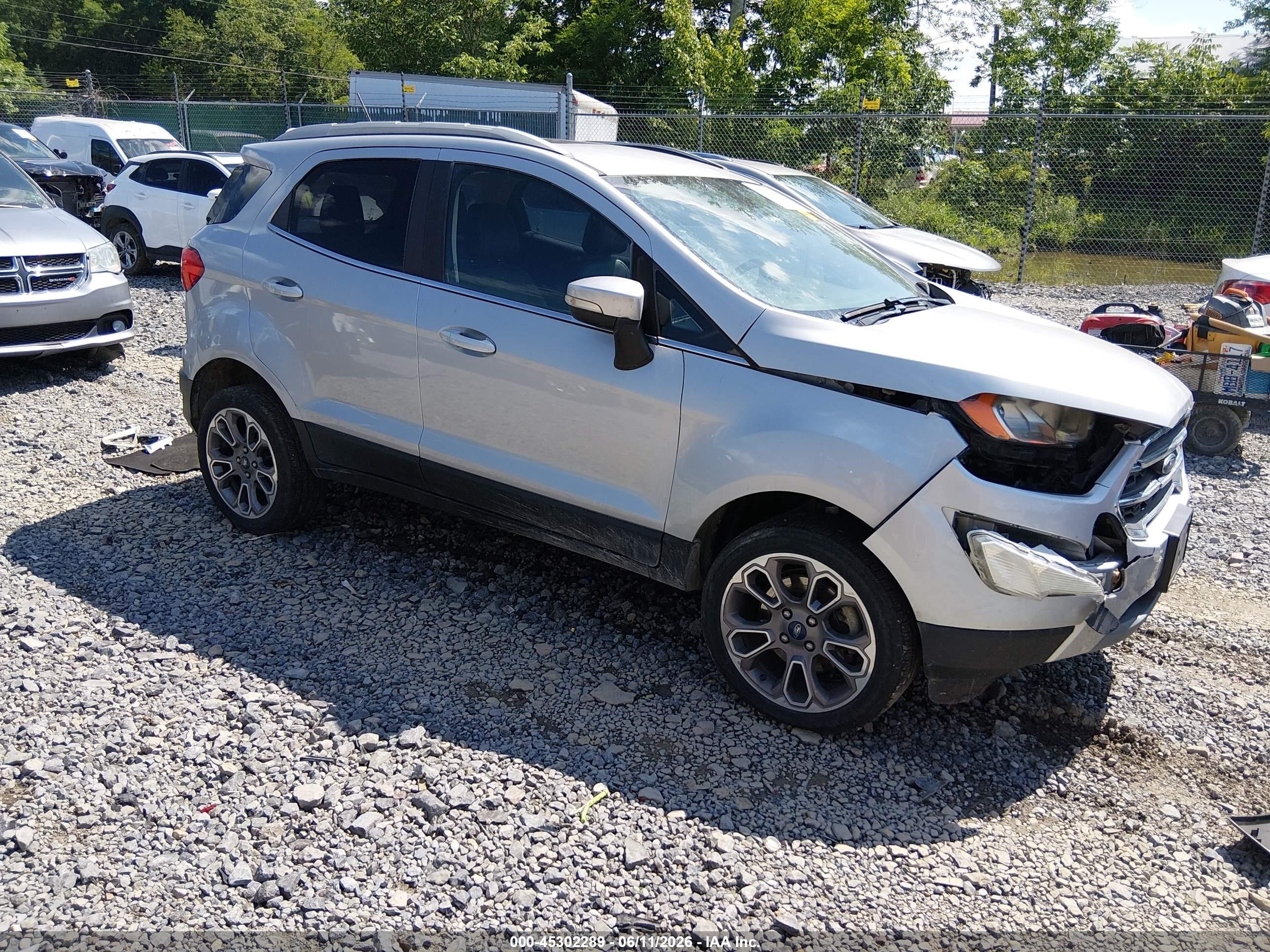 2019 Ford EcoSport Titanium, VIN MAJ6S3KL0KC283794 — Front end