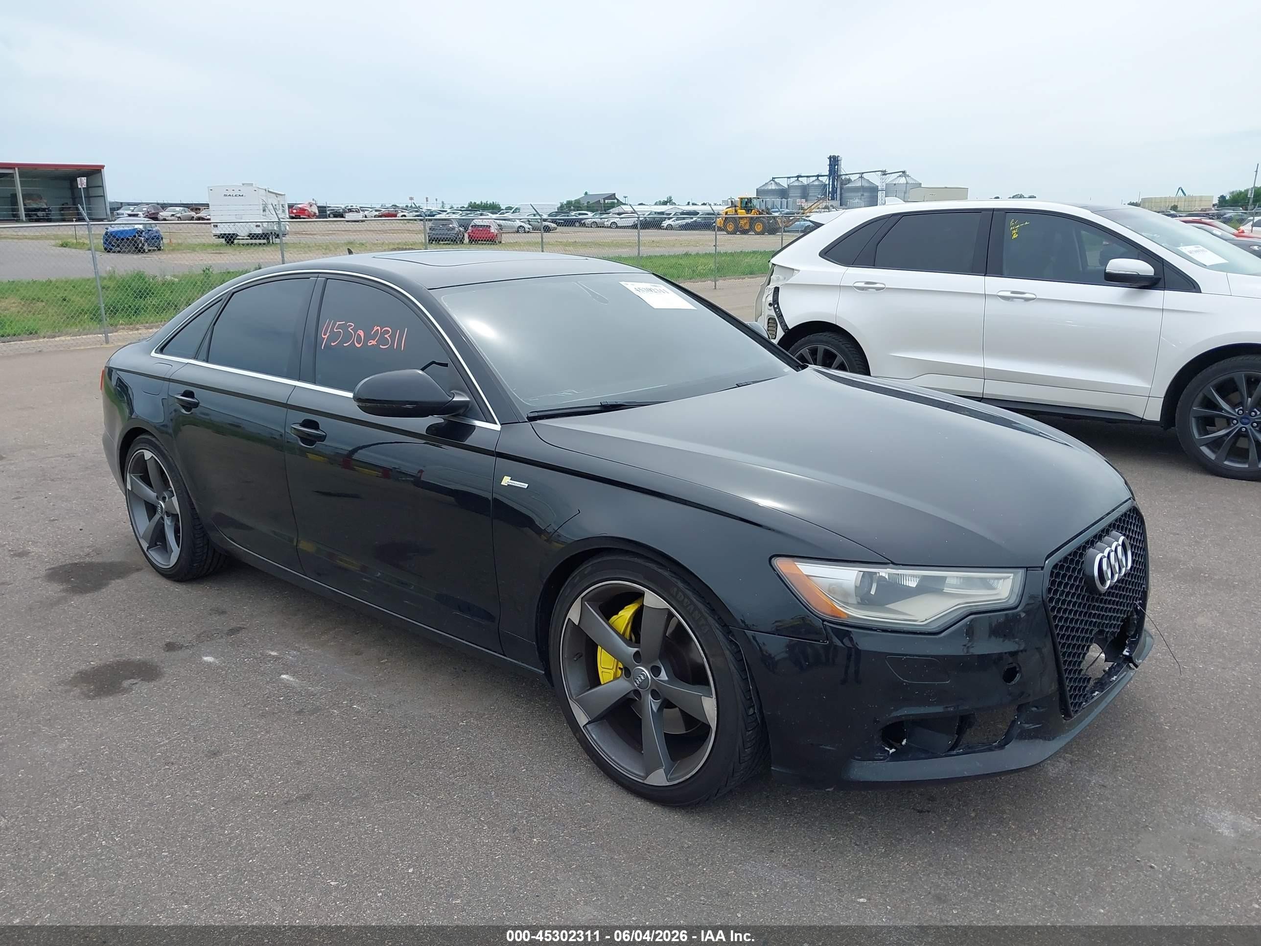 2012 Audi A6 Premium Plus, VIN WAUGGAFC4CN120888 — Front end