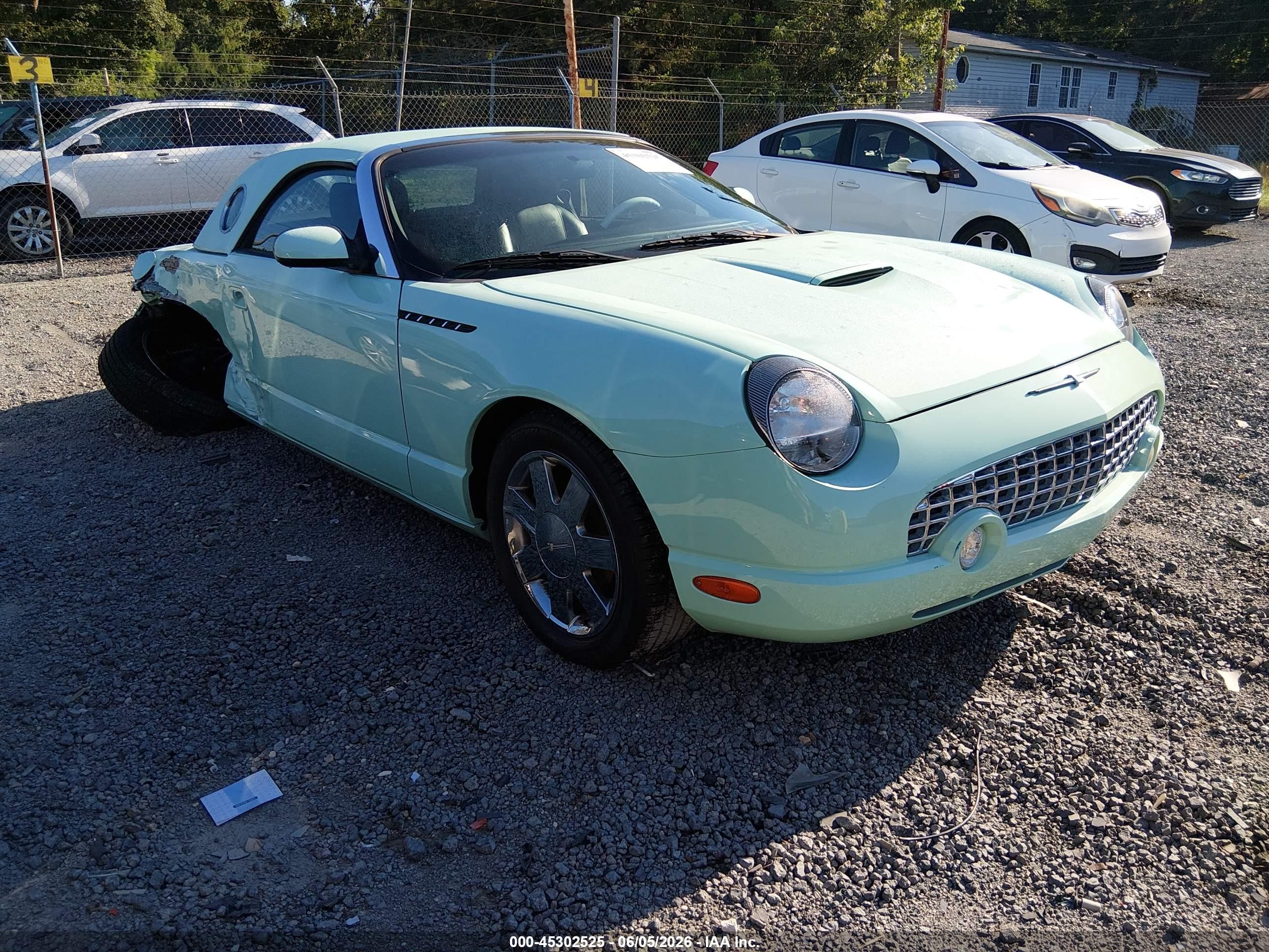 2004 Ford Thunderbird Deluxe, VIN 1FAHP60A54Y101087 — Зад