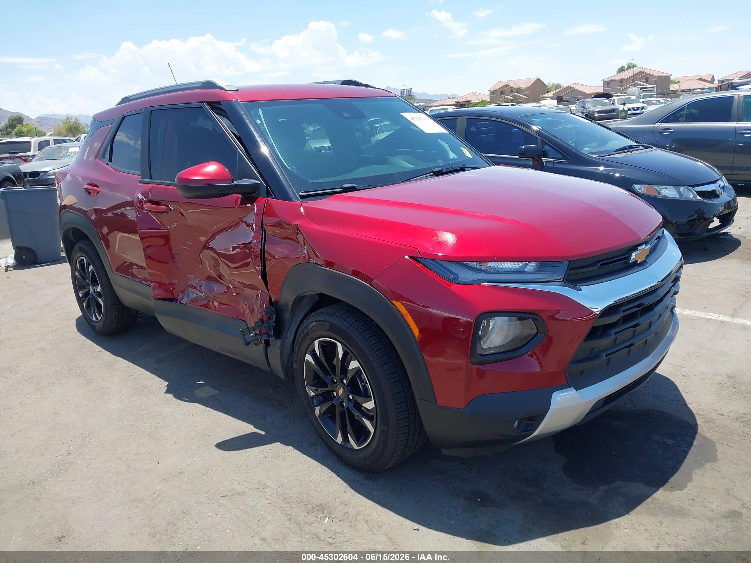 2022 Chevrolet TrailBlazer LT, VIN KL79MPS21NB015439 — Side
