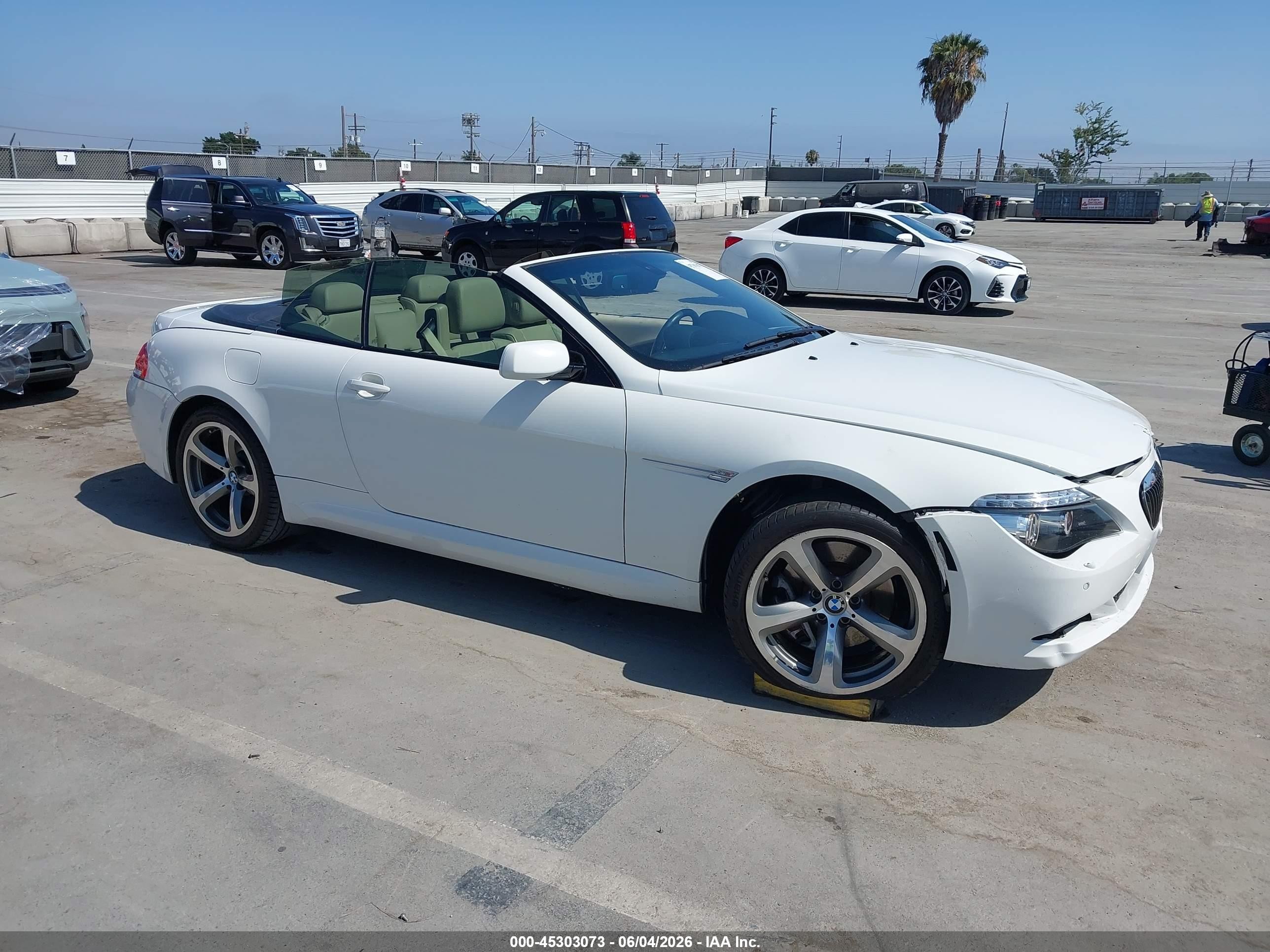 2008 BMW 6 Series 650i, VIN WBAEB53568CX61160 — Front end