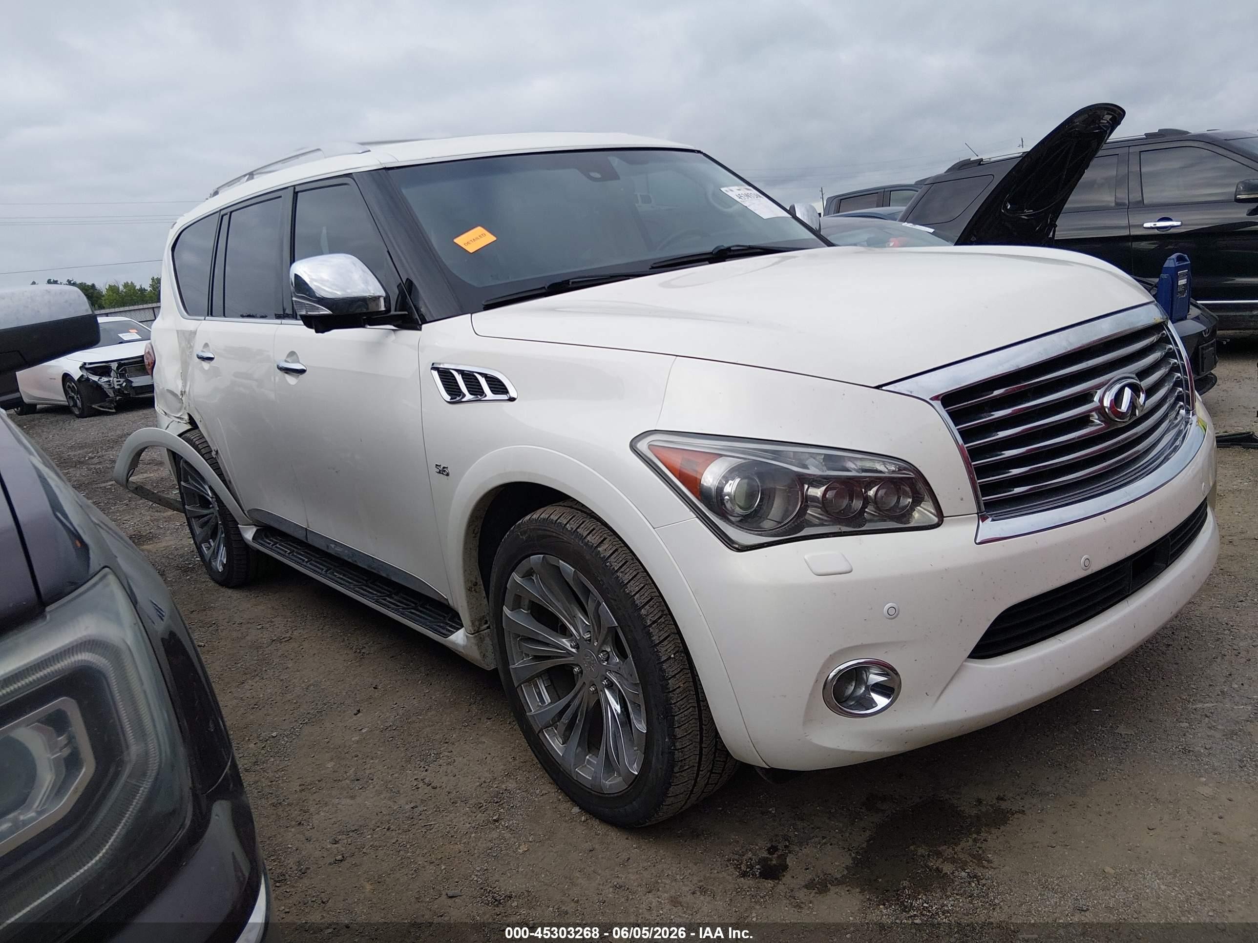 2014 Infiniti QX80, VIN JN8AZ2NEXE9063656 — Rear end