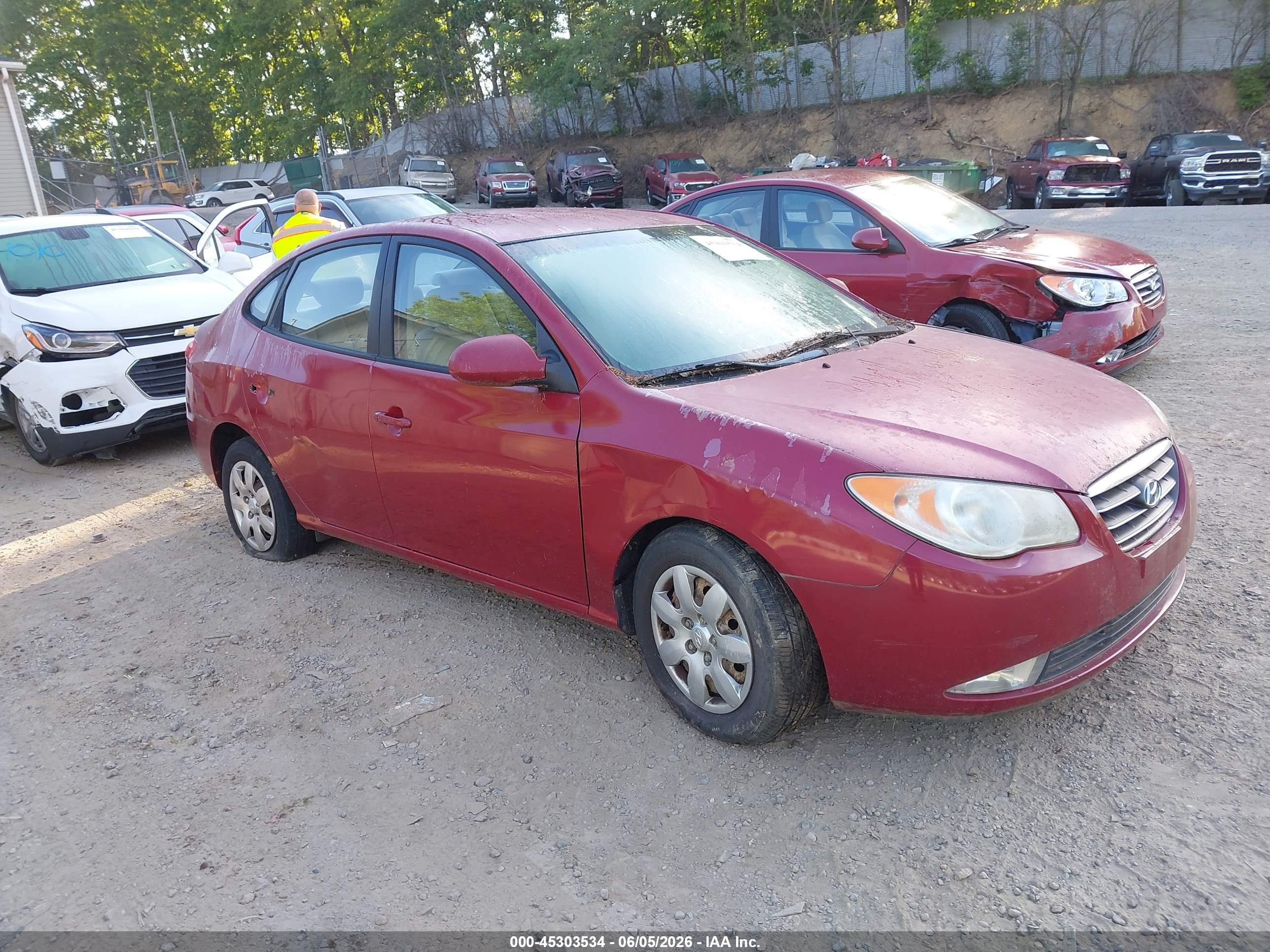 2007 Hyundai Elantra GLS, VIN KMHDU46D97U206293 — Normal wear