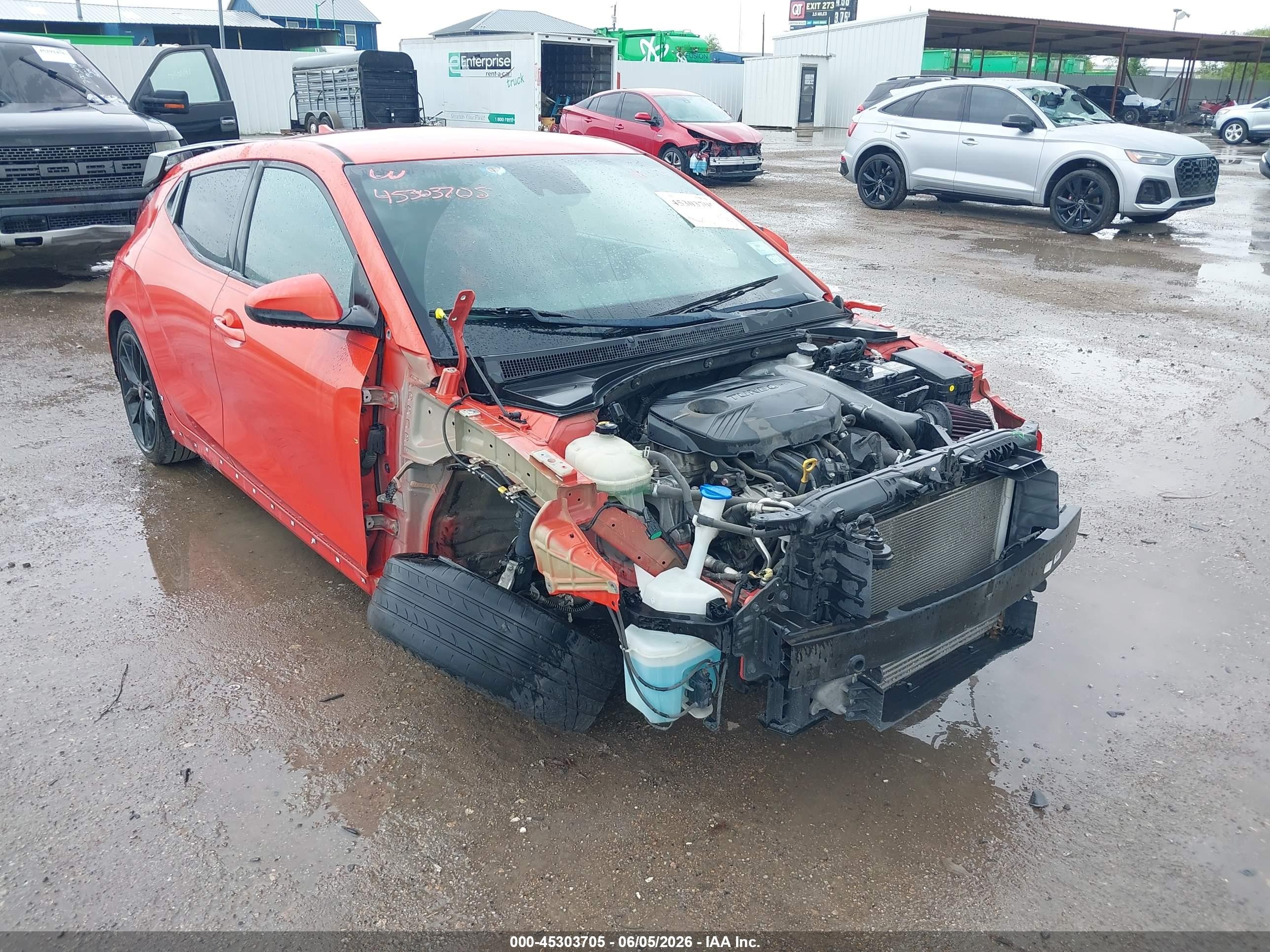 2019 Hyundai Veloster Turbo Ultimate, VIN KMHTH6AB1KU009385 — Front end