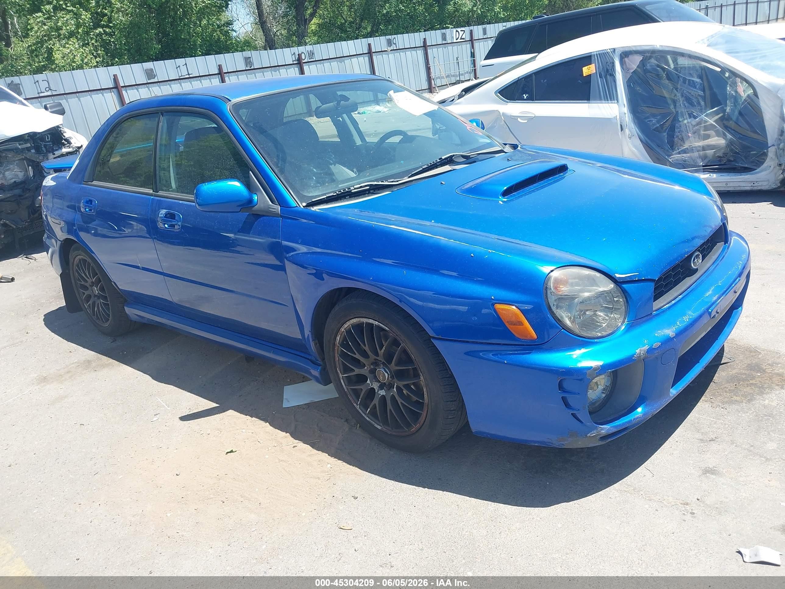 2003 Subaru Impreza WRX, VIN JF1GD29633G511032 — Зад
