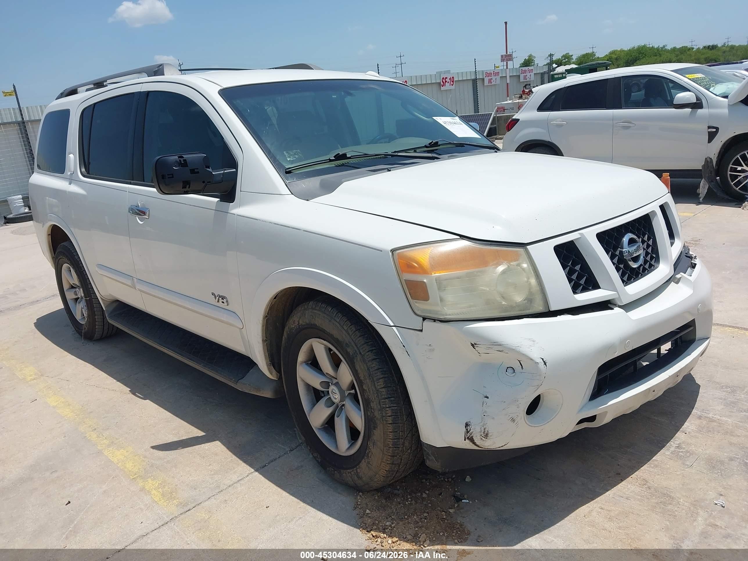 2008 Nissan Armada SE, VIN 5N1AA08D78N629676 — Front end
