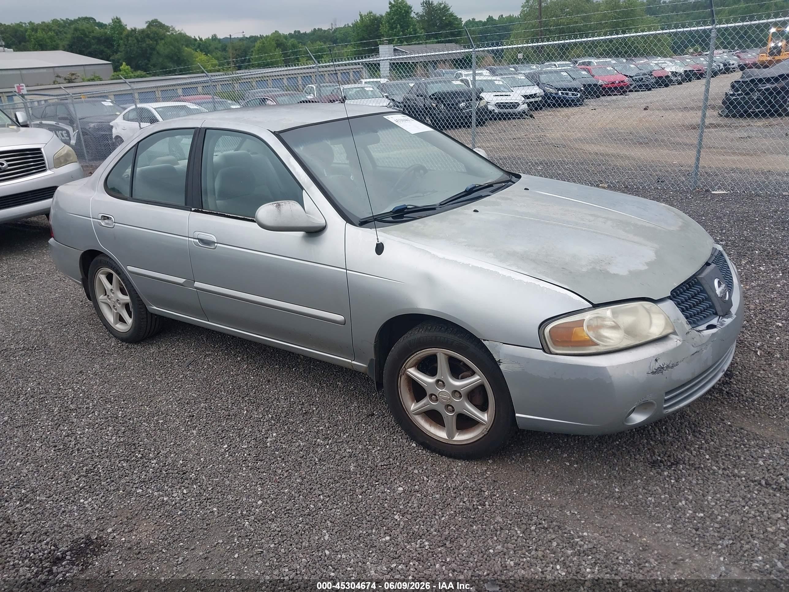 2004 Nissan Sentra S, VIN 3N1CB51D74L489546 — Front end