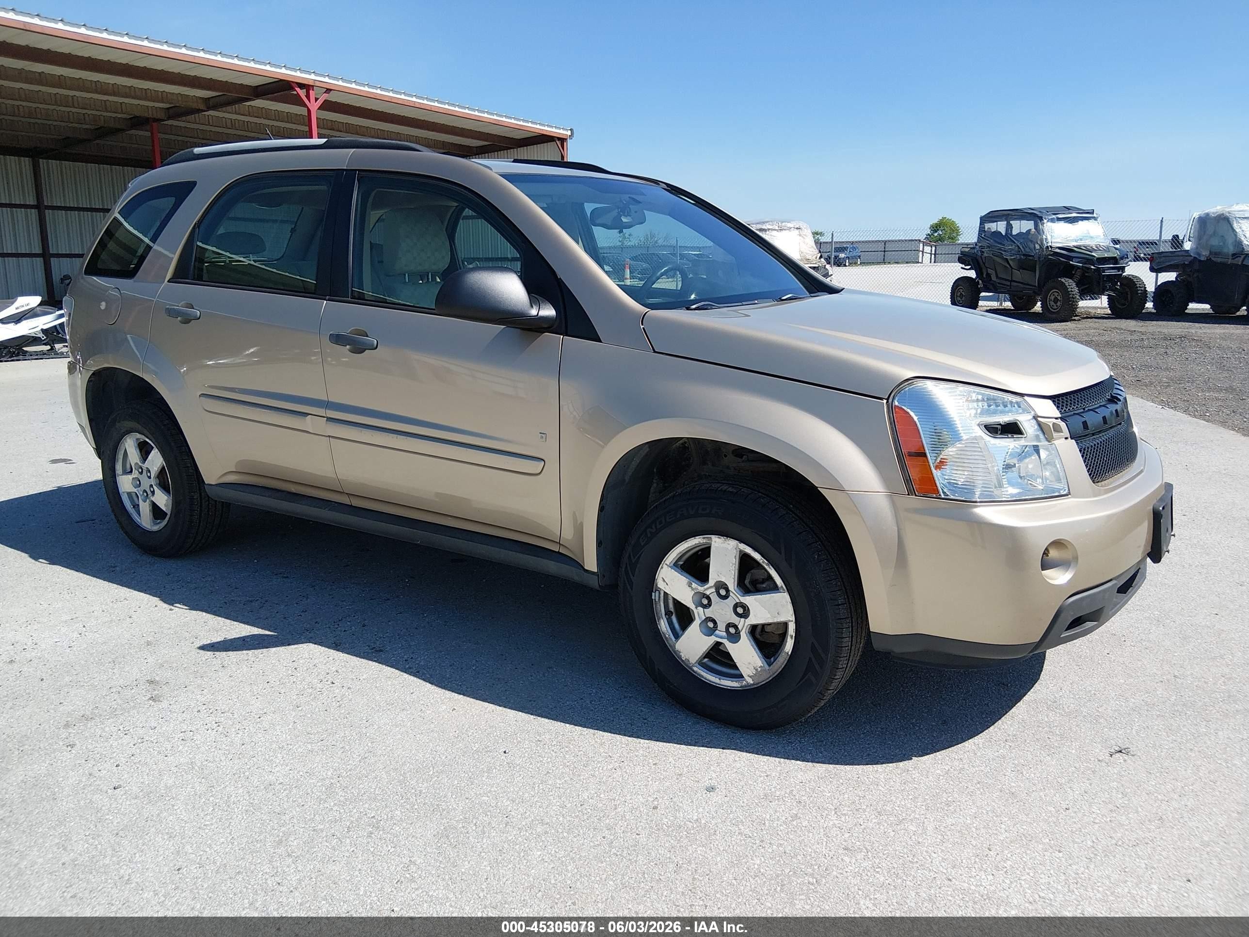 2008 Chevrolet Equinox LS, VIN 2CNDL13F586346669 — Front end