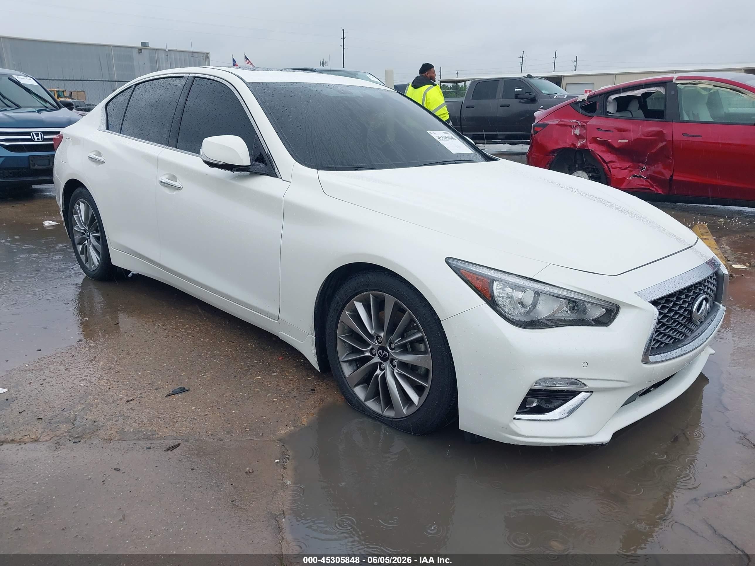 2024 Infiniti Q50 Luxe, VIN JN1EV7BP8RM600610 — Water / flood