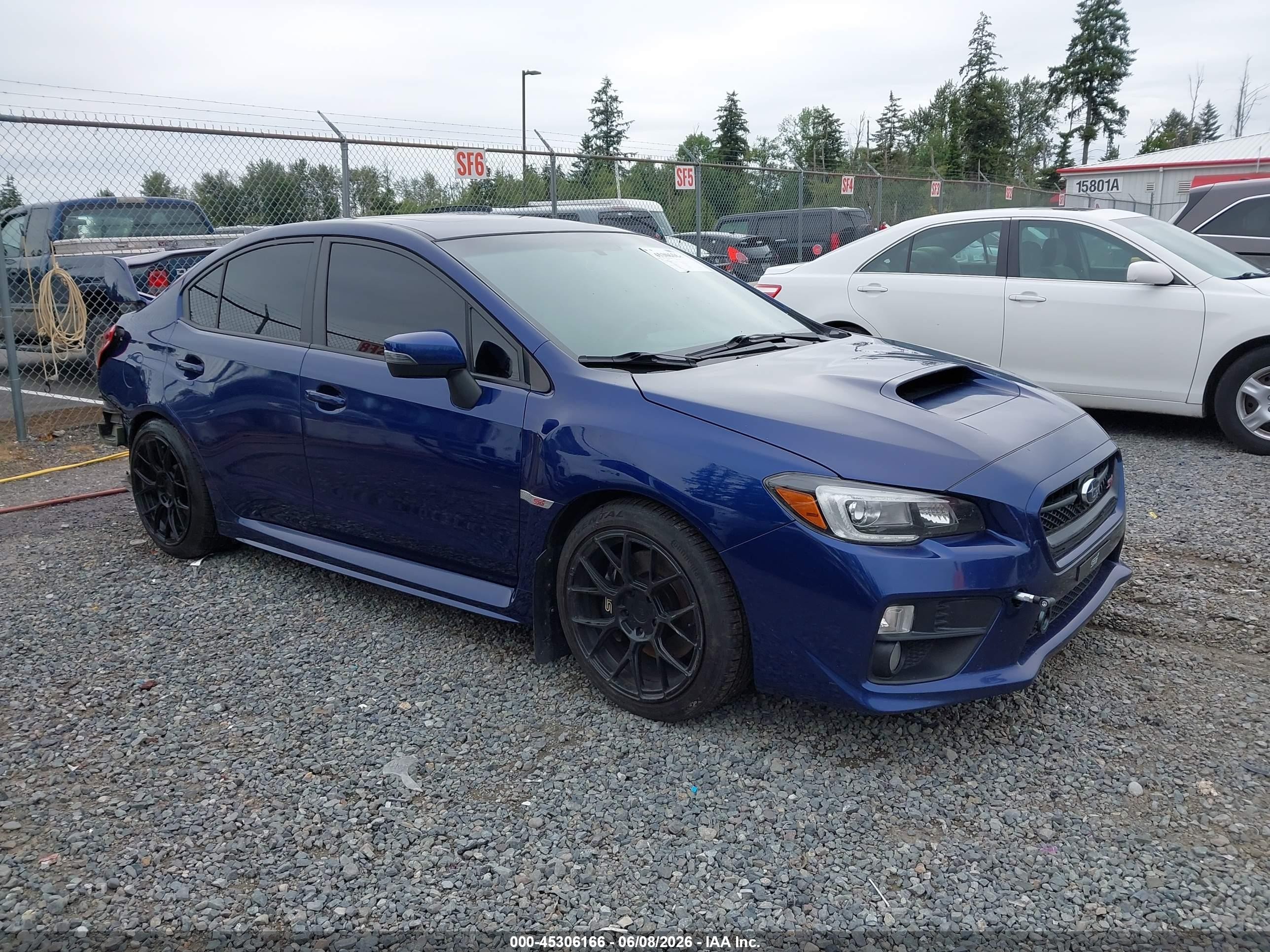 2016 Subaru WRX STI Limited, VIN JF1VA2Z6XG9833662 — Rear end