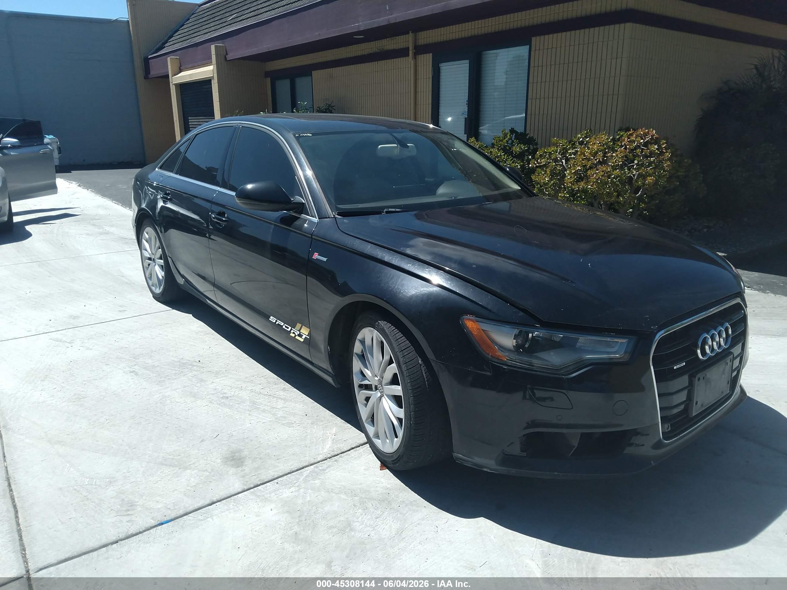 2012 Audi A6 Premium Plus, VIN WAUGGAFC3CN126259 — Front end