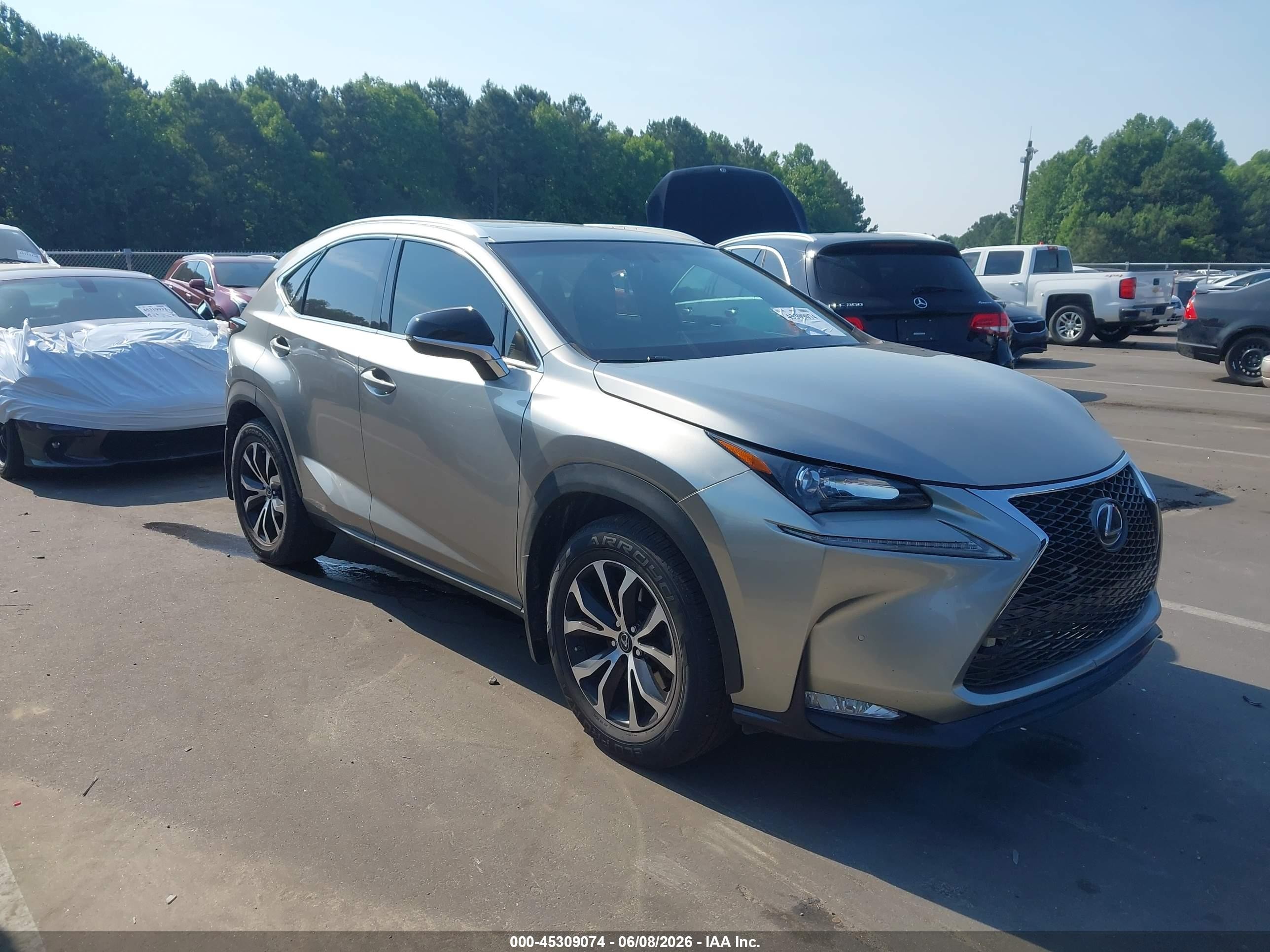 2016 Lexus NX 200t, VIN JTJBARBZ5G2085774 — Rear end