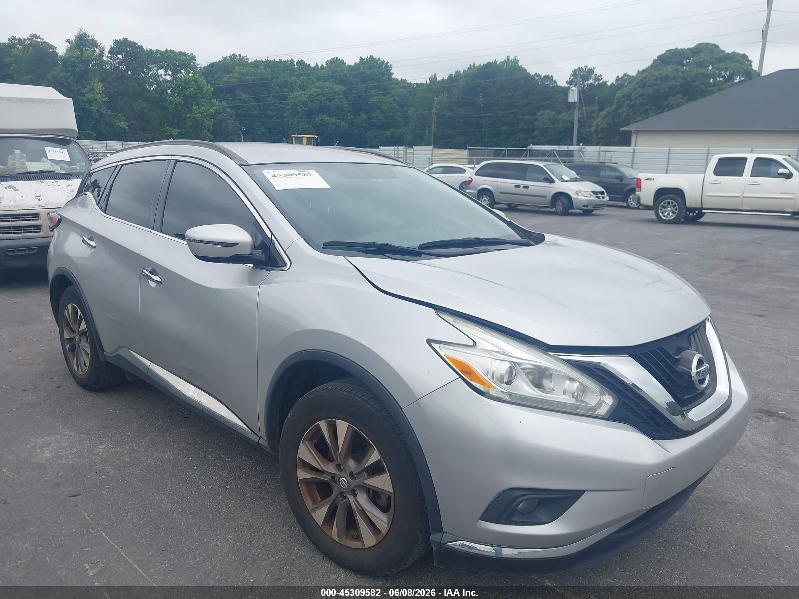 2017 Nissan Murano S, VIN 5N1AZ2MG9HN102842 — Repossession