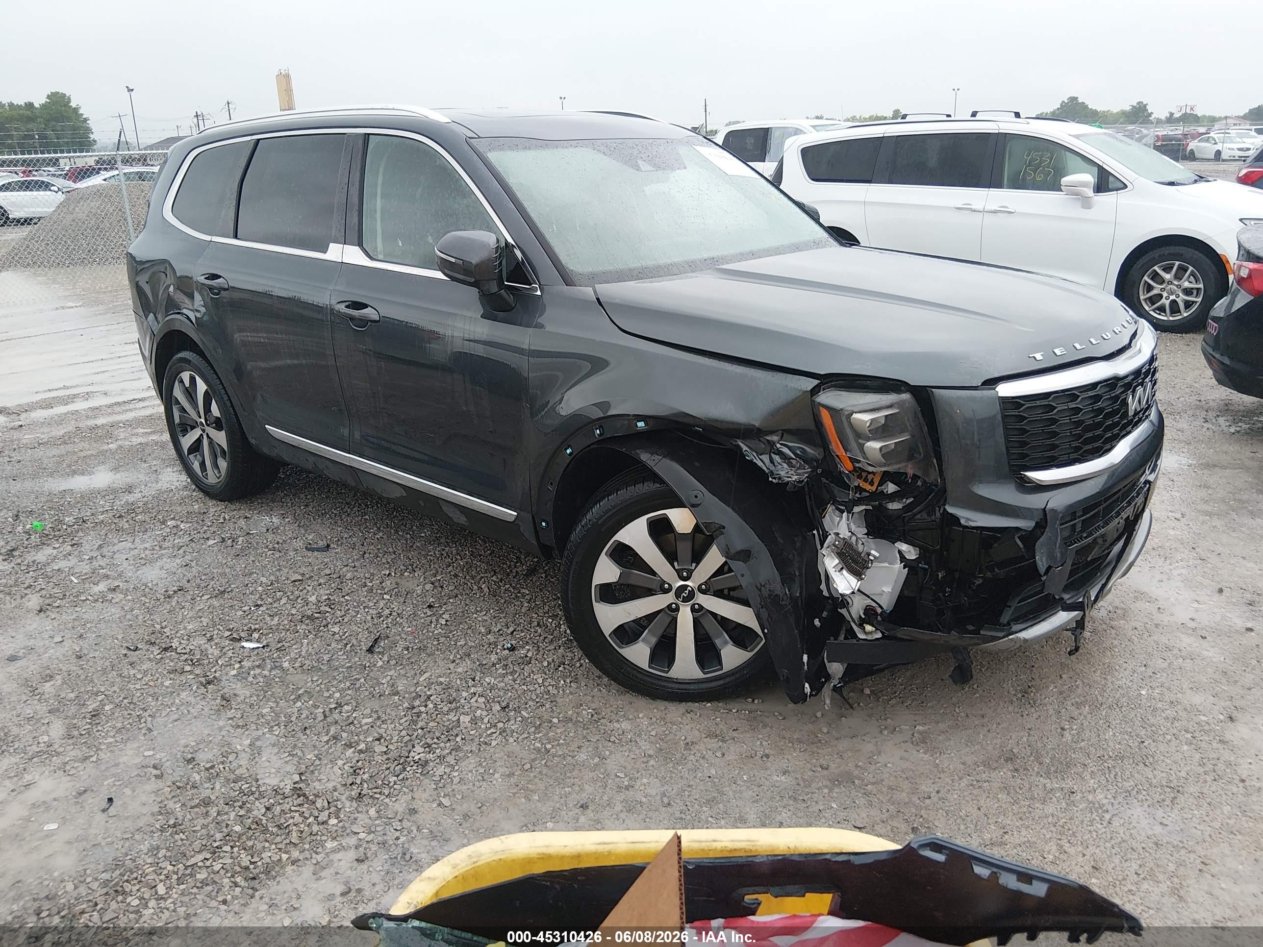 2022 Kia Telluride EX, VIN 5XYP34HC9NG264475 — Front end