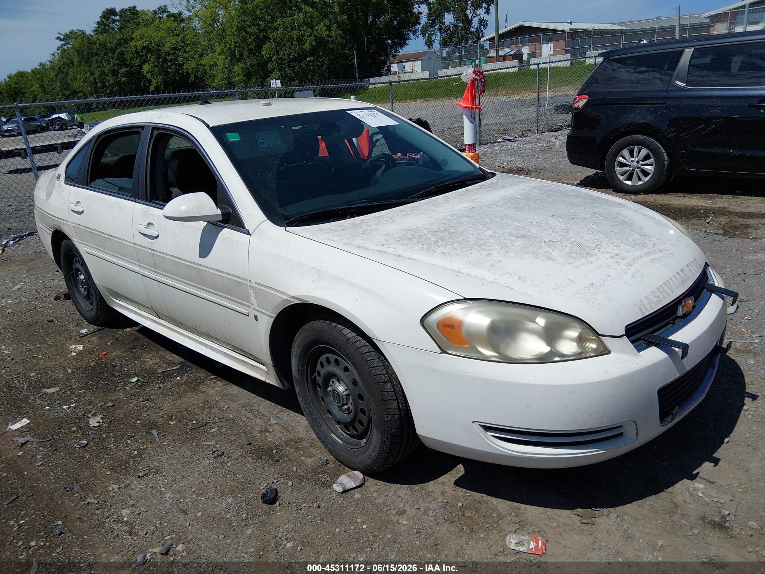 2009 Chevrolet Impala Police Police, VIN 2G1WS57M591313999 — Side