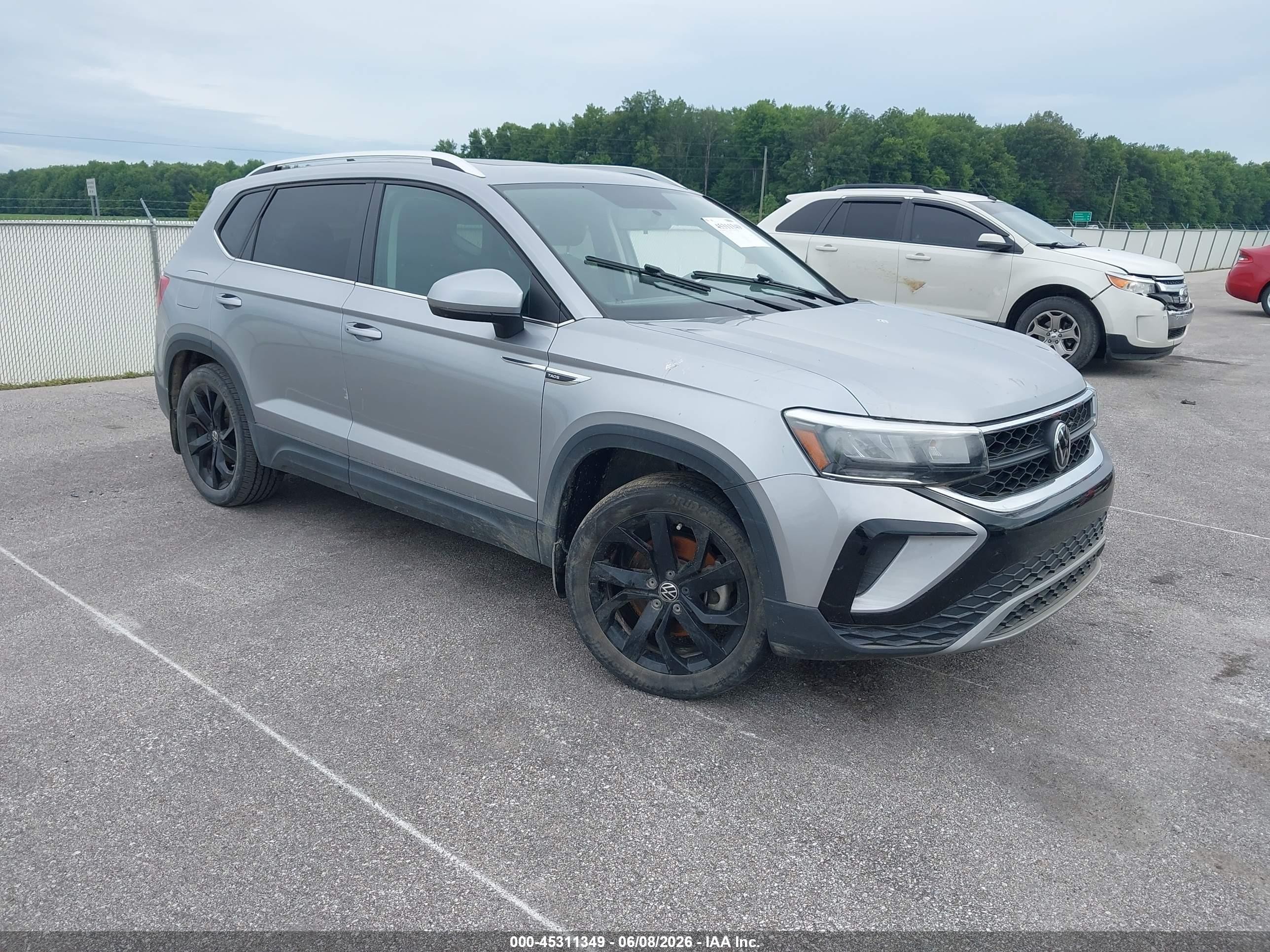 2022 Volkswagen Taos SE, VIN 3VVLX7B24NM081641 — Water / flood
