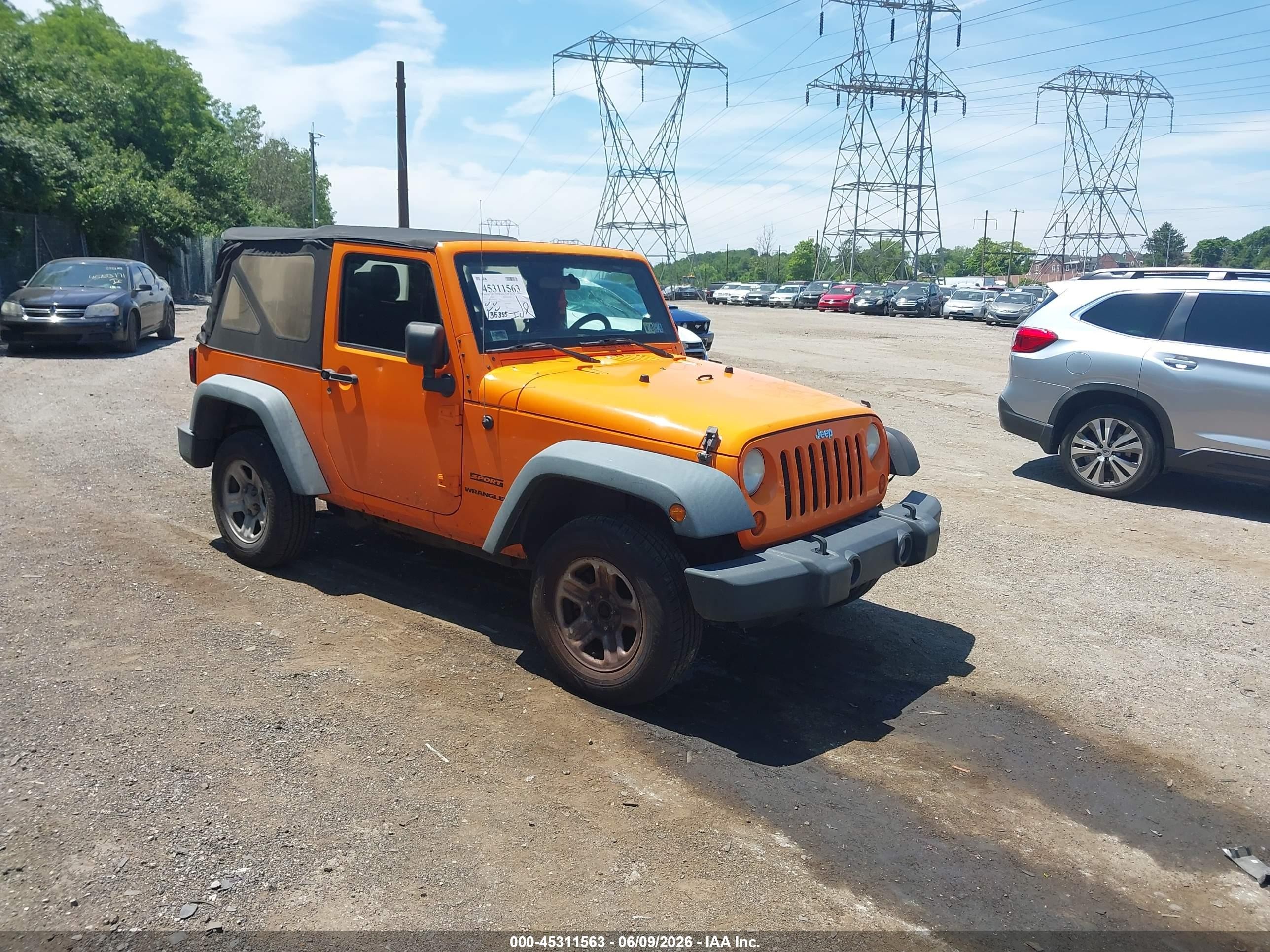 2012 Jeep Wrangler Sport, VIN 1C4AJWAG7CL193069 — Normal wear
