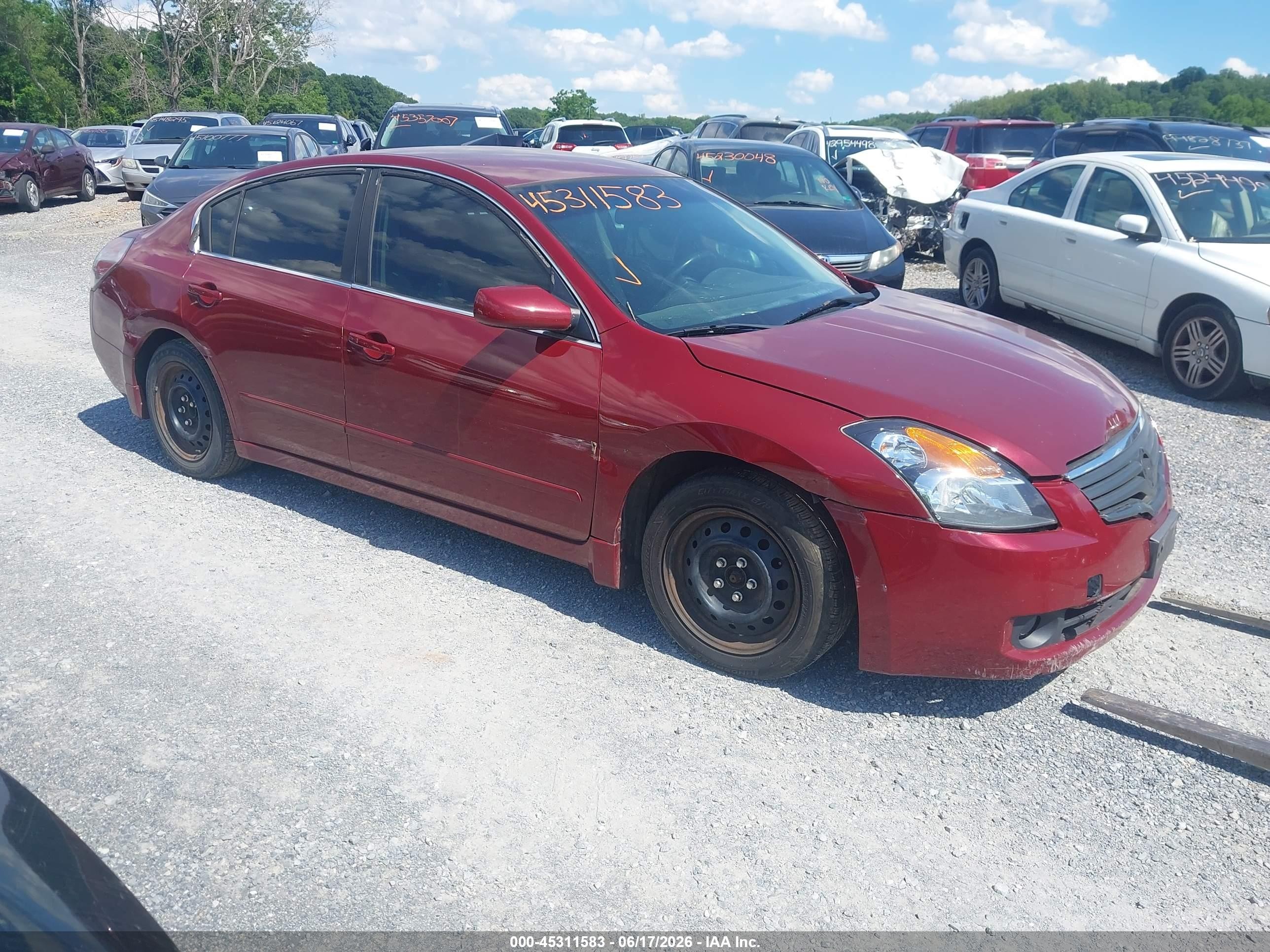 2008 Nissan Altima SL, VIN 1N4AL21E68N416110 — Repossession