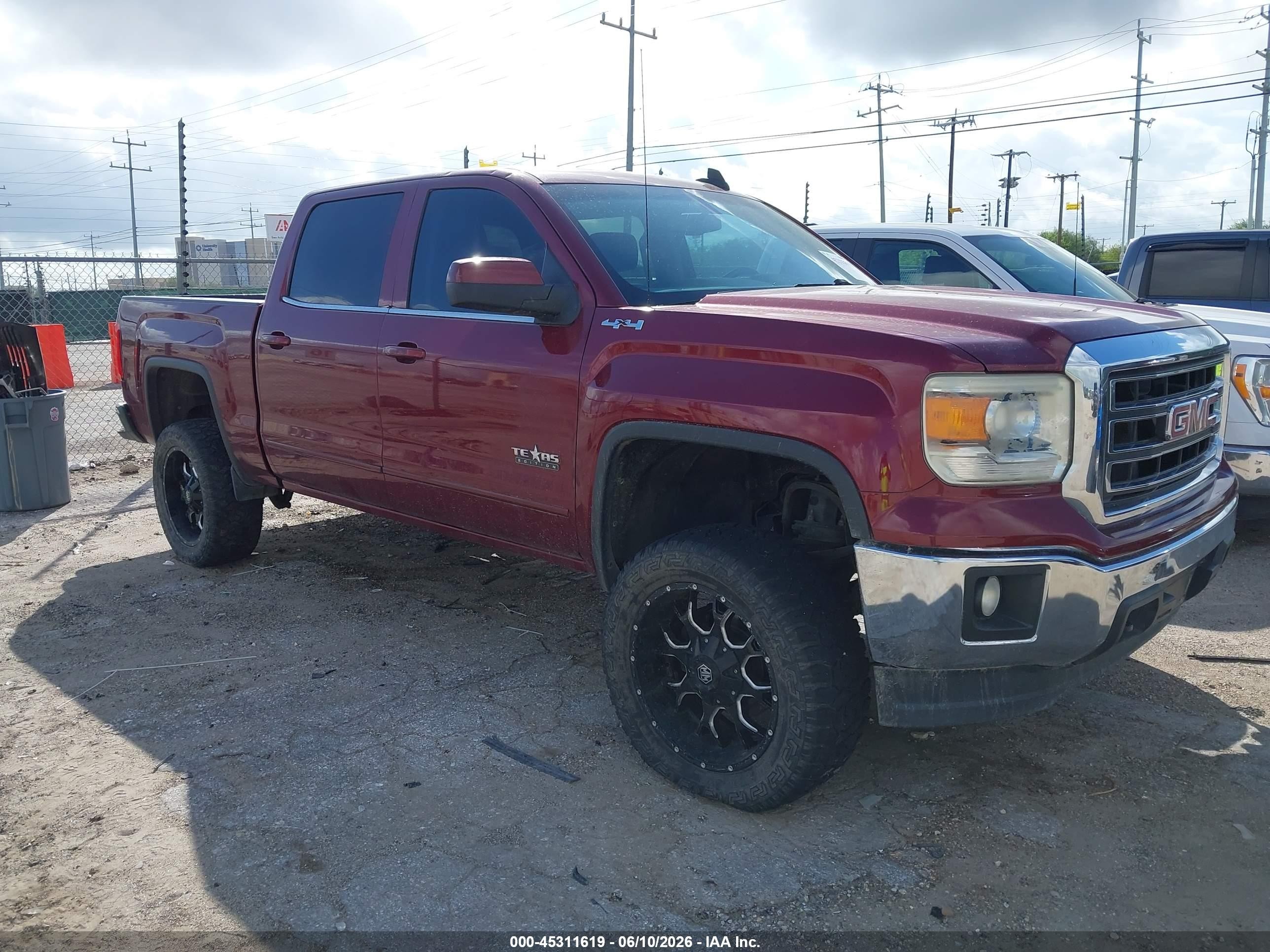 2015 GMC Sierra 1500 SLE, VIN 3GTU2UEC6FG217658 — Пресная вода