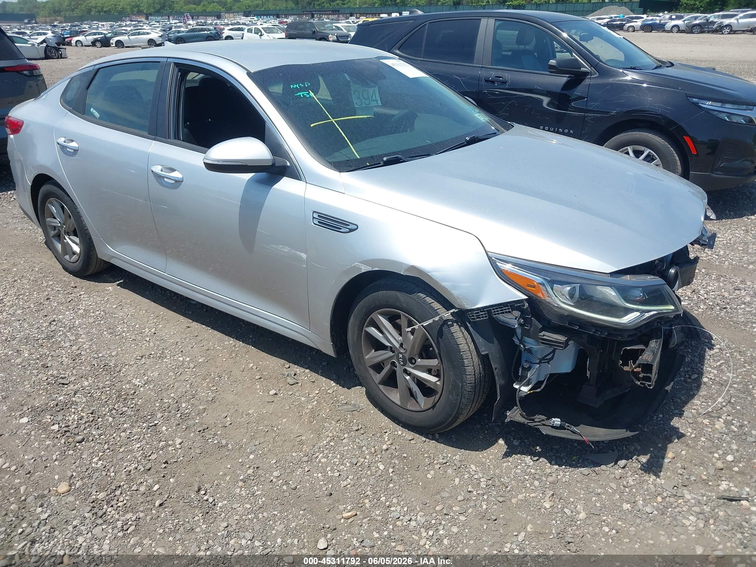 2019 Kia Optima LX, VIN 5XXGT4L34KG320314 — All over