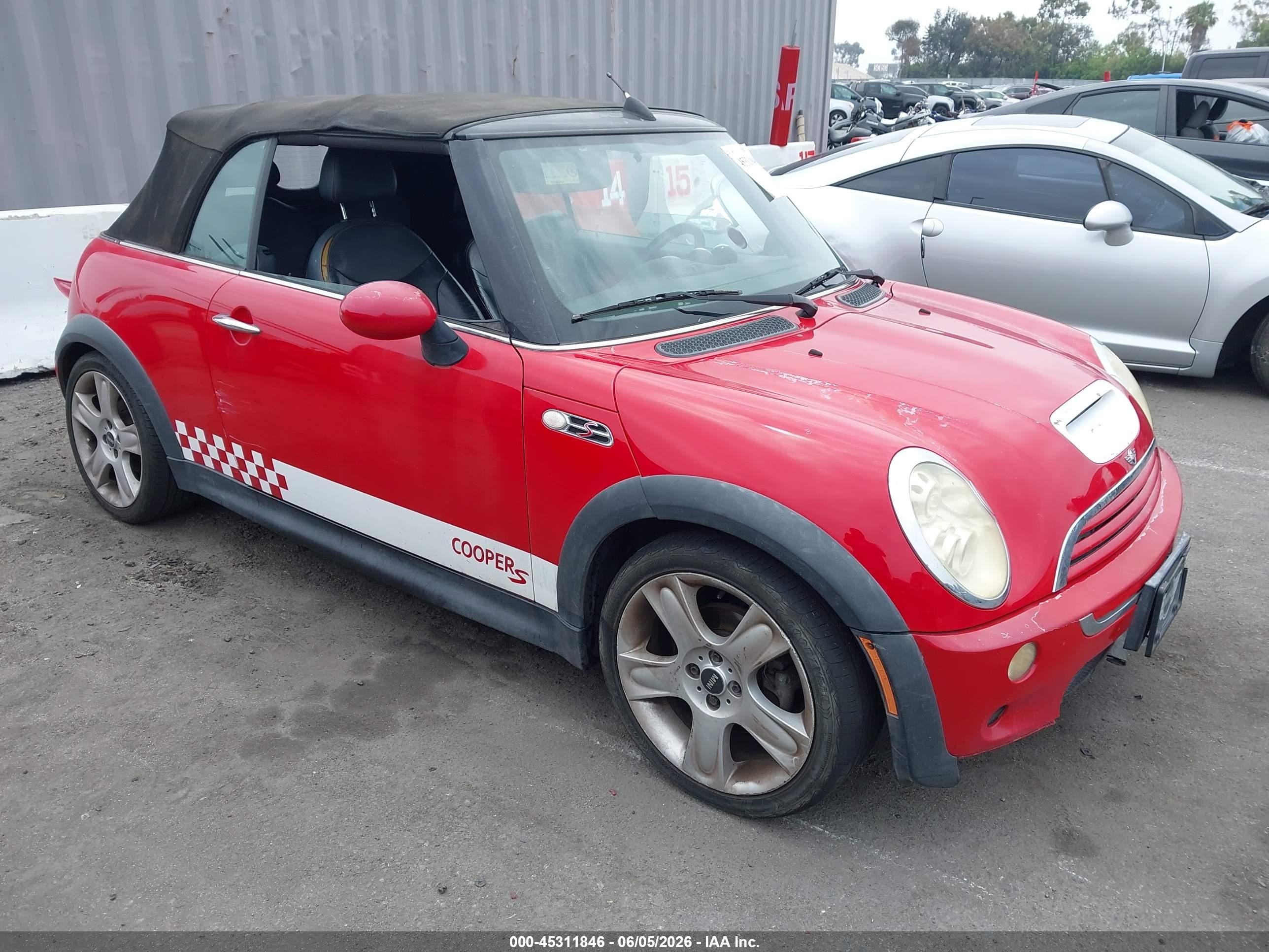 2005 MINI Convertible S, VIN WMWRH33425TF82964 — Обычный износ
