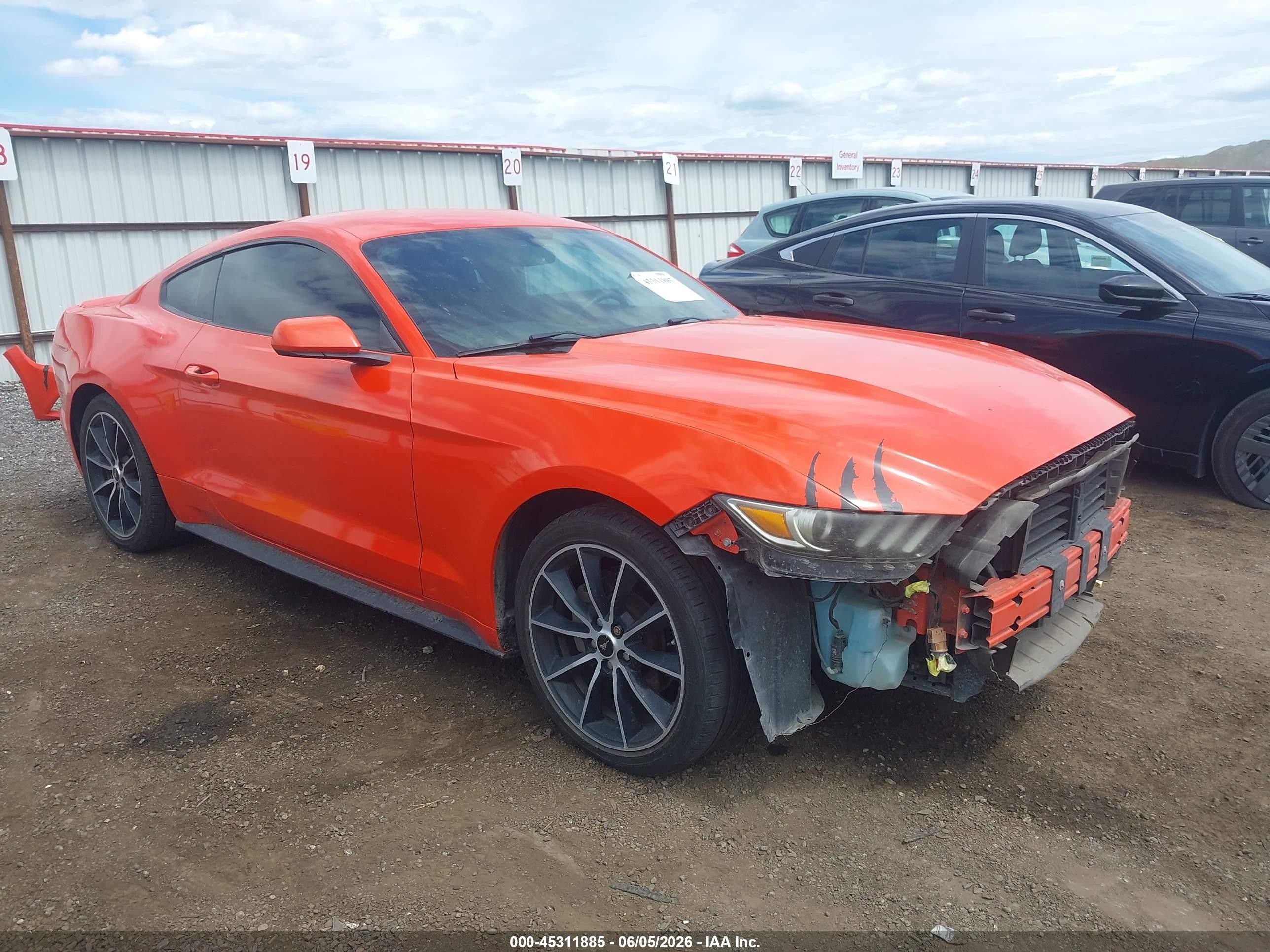 2015 Ford Mustang EcoBoost, VIN 1FA6P8TH6F5418778 — Front end