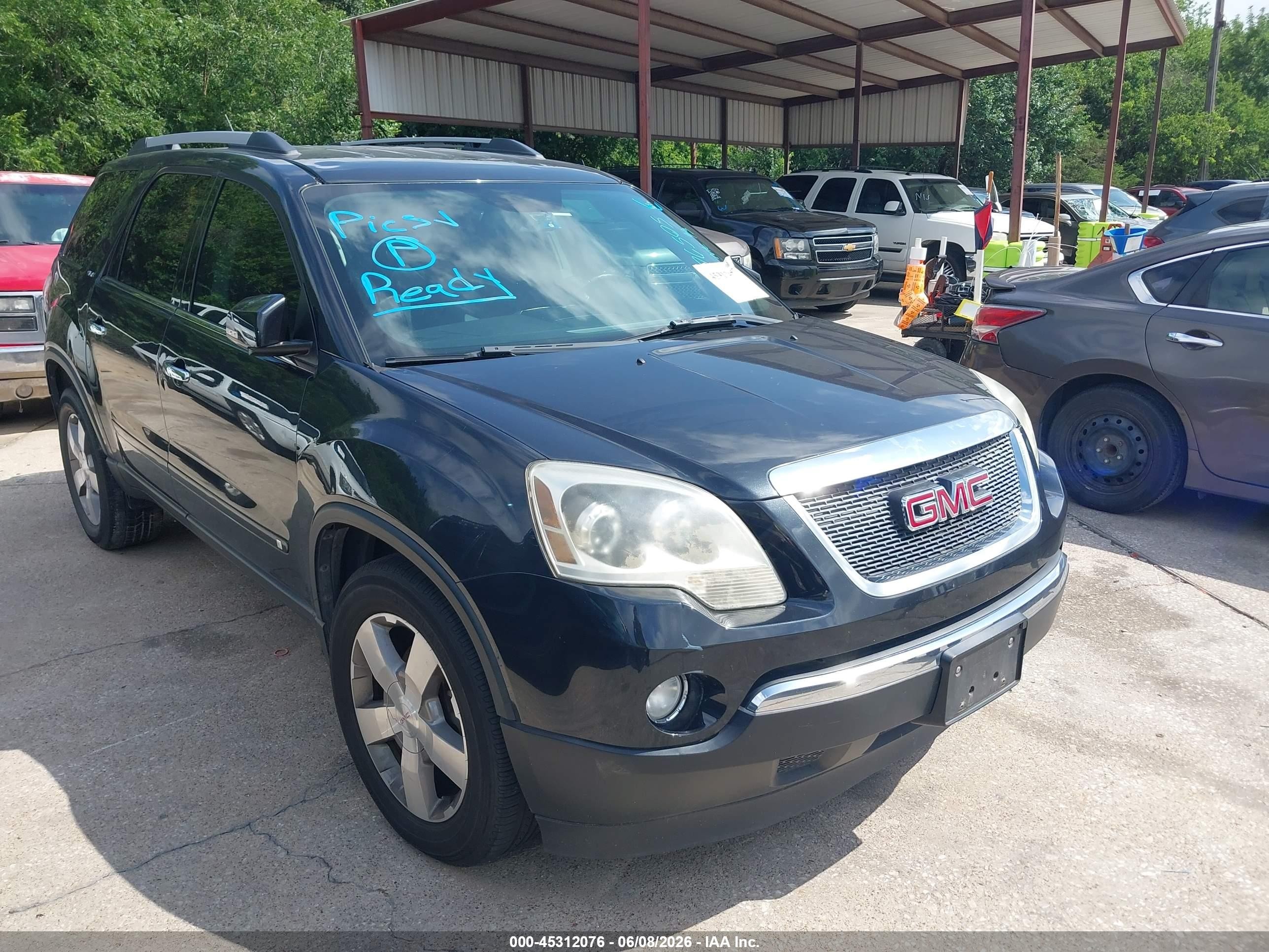 2010 GMC Acadia SLT1, VIN 1GKLRMED0AJ176505 — Repossession