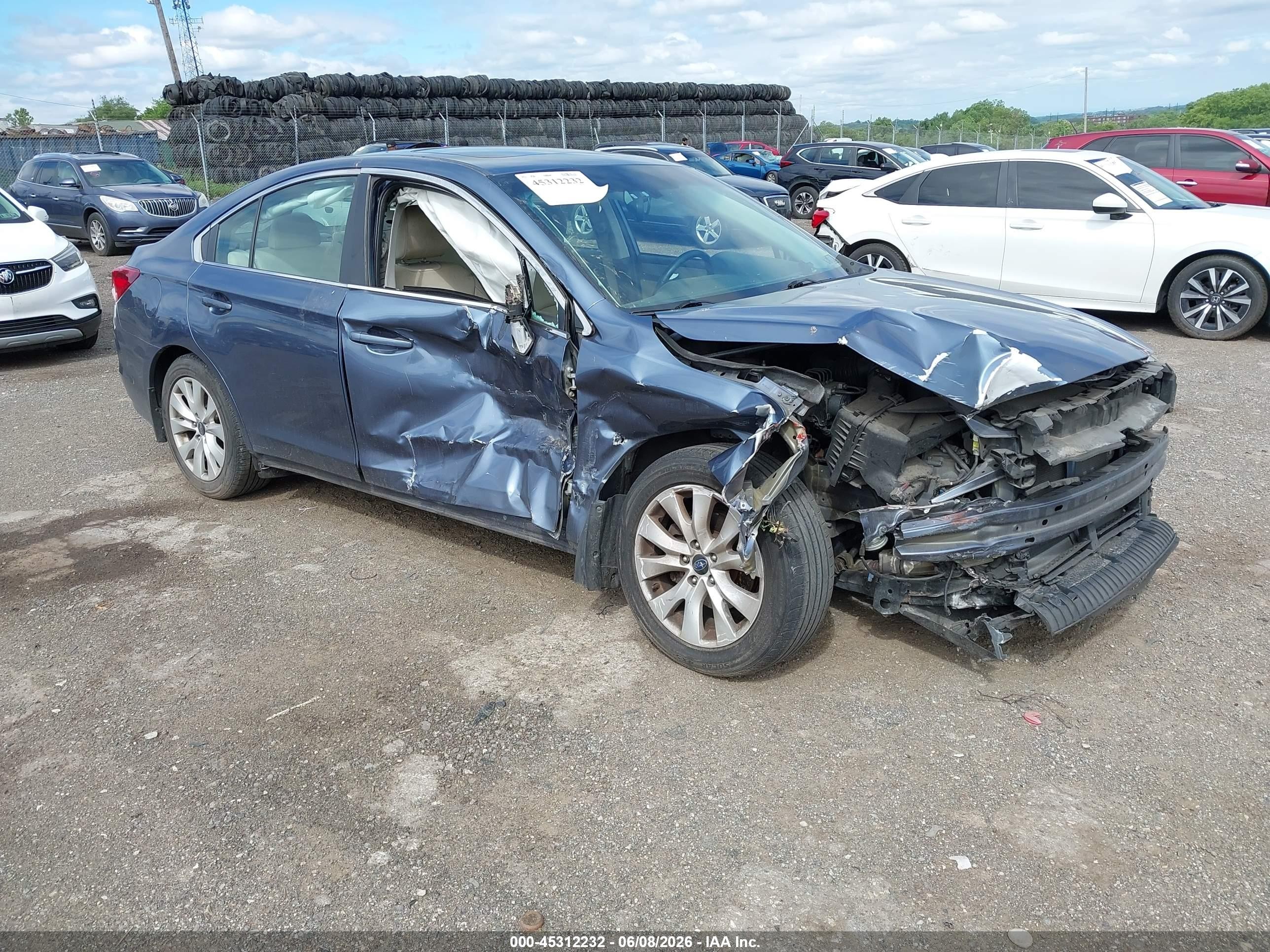 2015 Subaru Legacy Premium, VIN 4S3BNAE65F3058867 — Front end