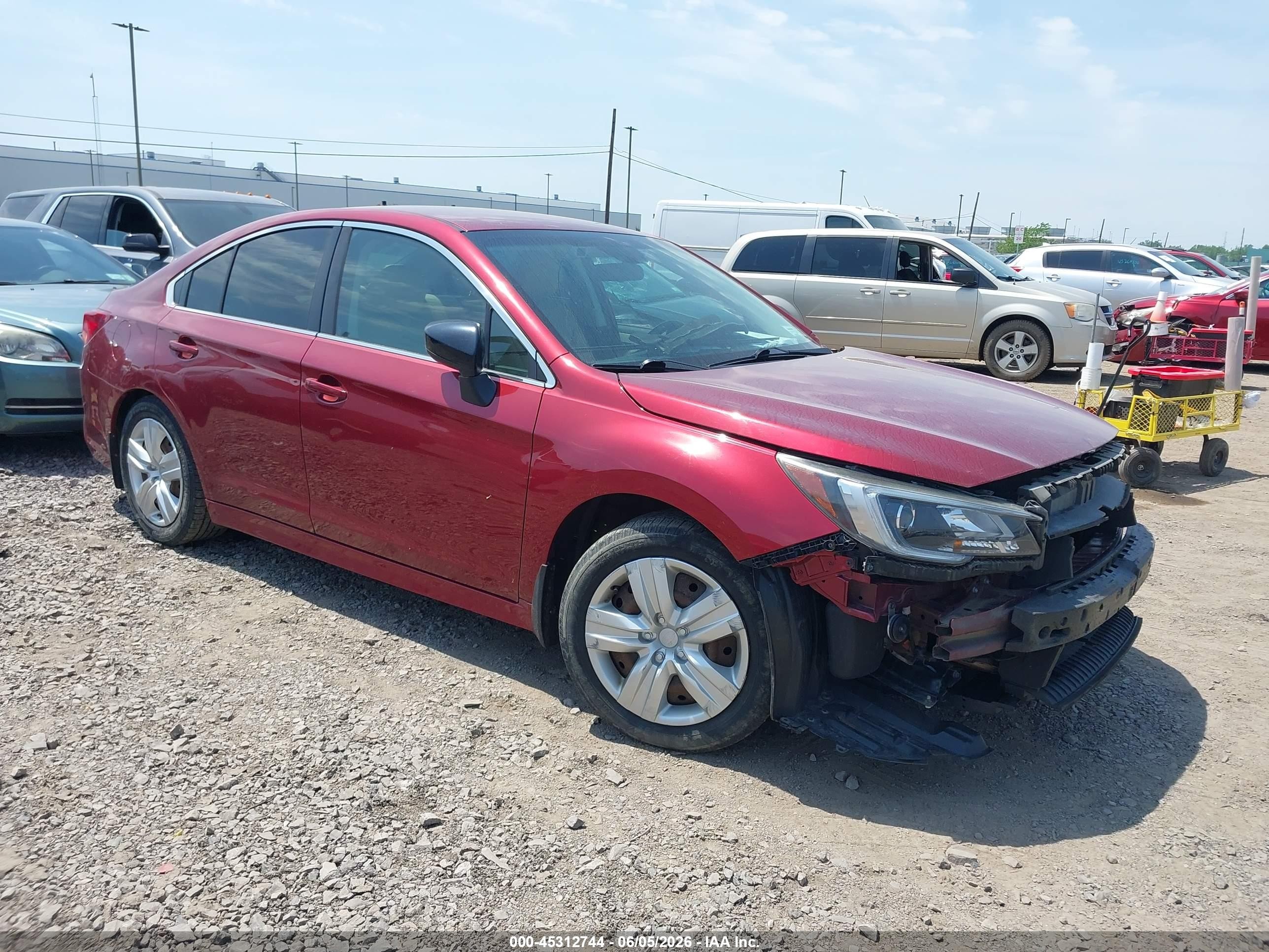 2019 Subaru Legacy, VIN 4S3BNAB68K3003327 — Перед