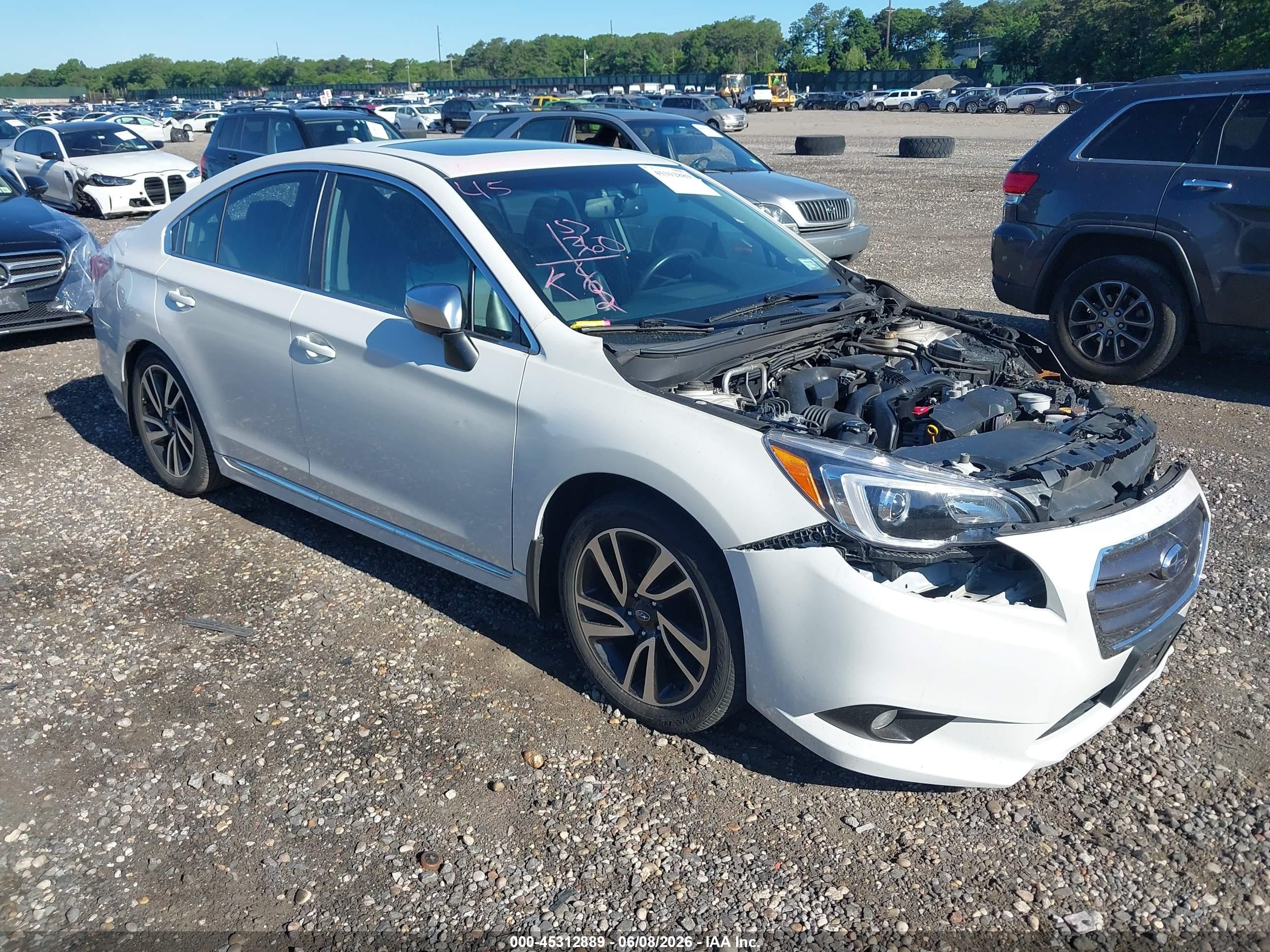 2017 Subaru Legacy Special Sports, VIN 4S3BNAR67H3058088 — Engine fire