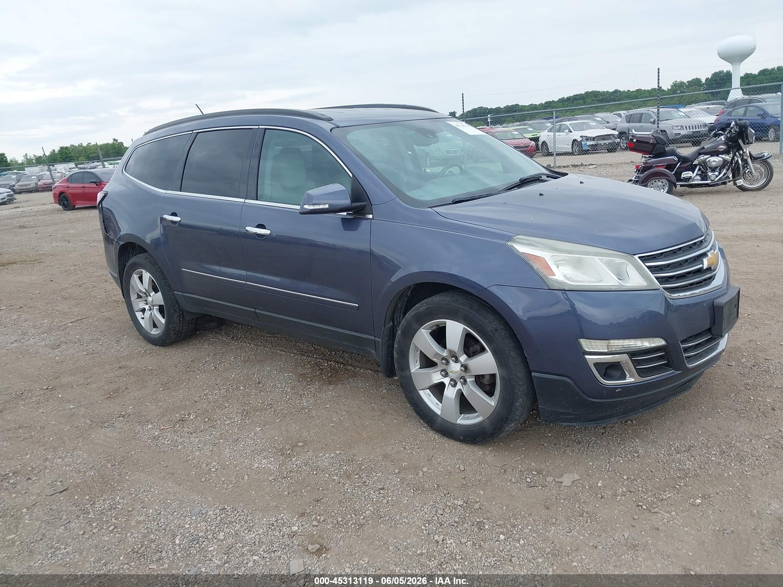 2014 Chevrolet Traverse LTZ, VIN 1GNKVJKD9EJ260745 — Rear end