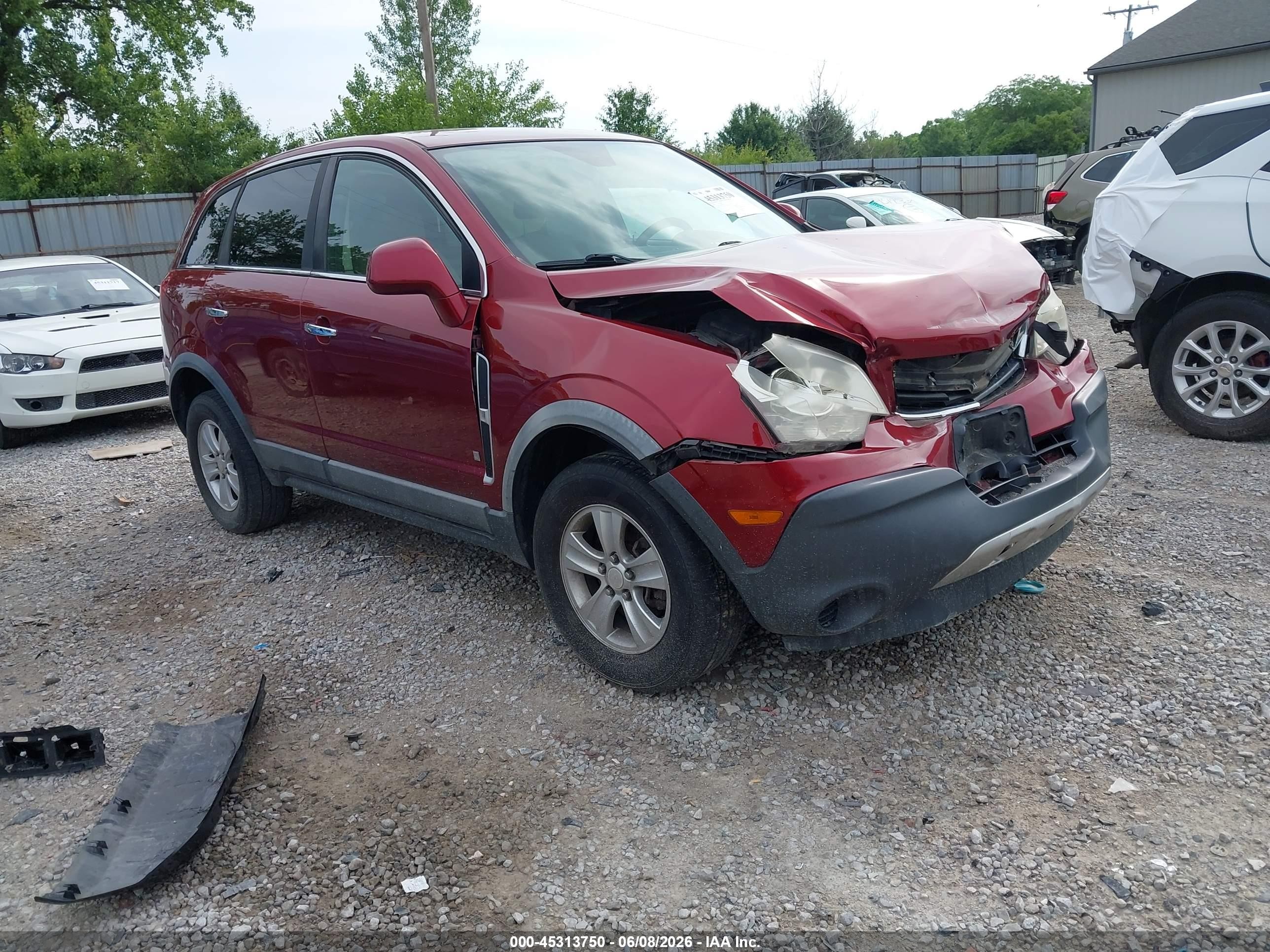 2008 Saturn VUE XE, VIN 3GSCL33P18S692552 — Front end