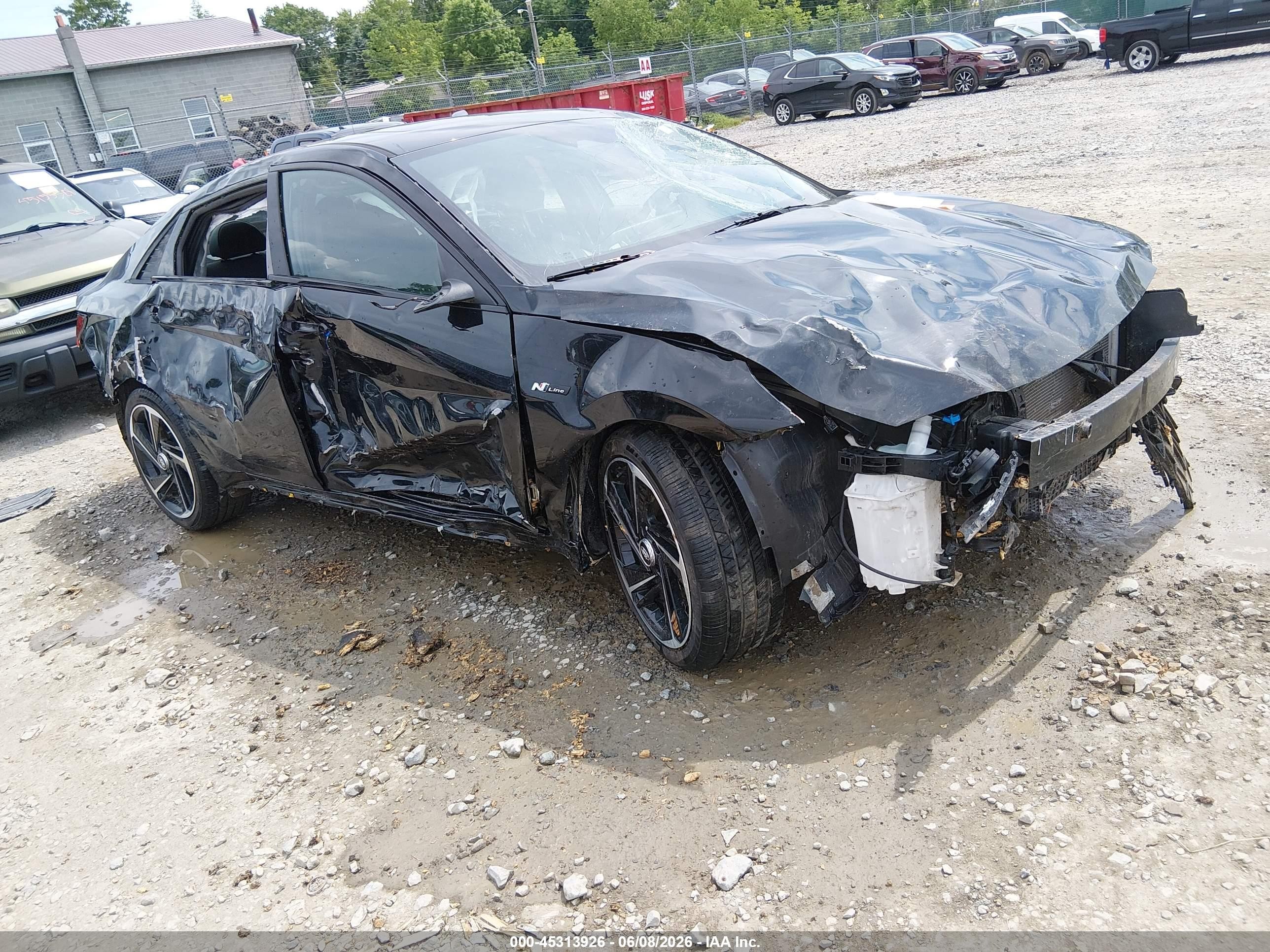 2022 Hyundai Elantra N Line, VIN KMHLR4AFXNU238382 — Side