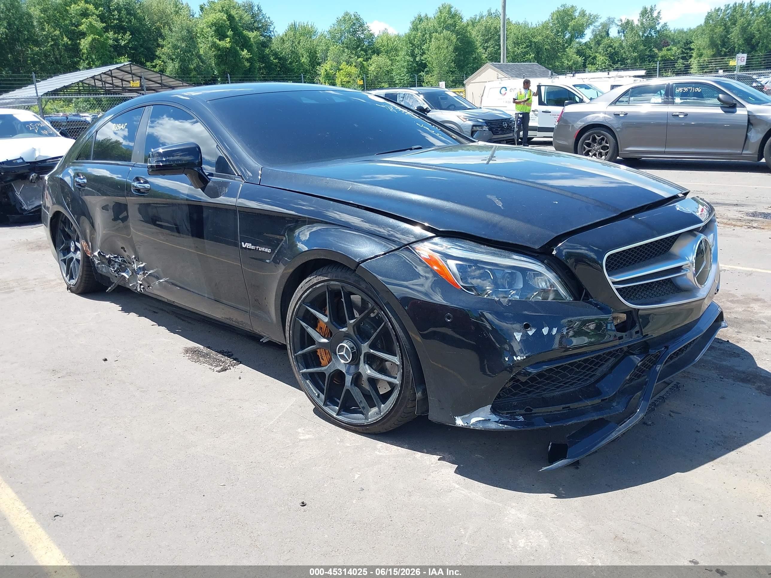 2016 Mercedes-Benz CLS AMG CLS 63 S-Model, VIN WDDLJ7GB7GA166519 — Frame damage