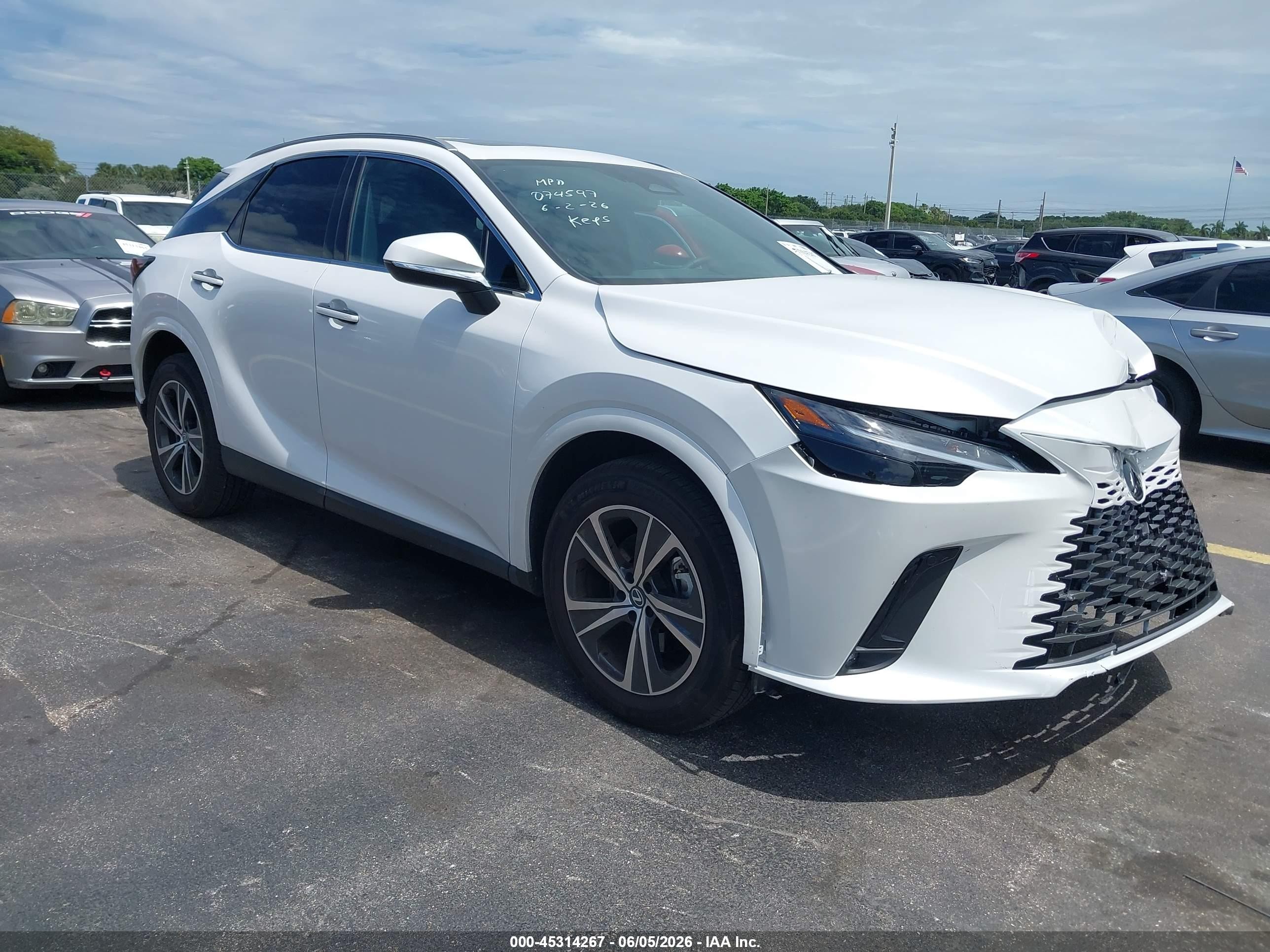 2026 Lexus RX 350 Premium, VIN 2T2BAMBAXTC074597 — Front end