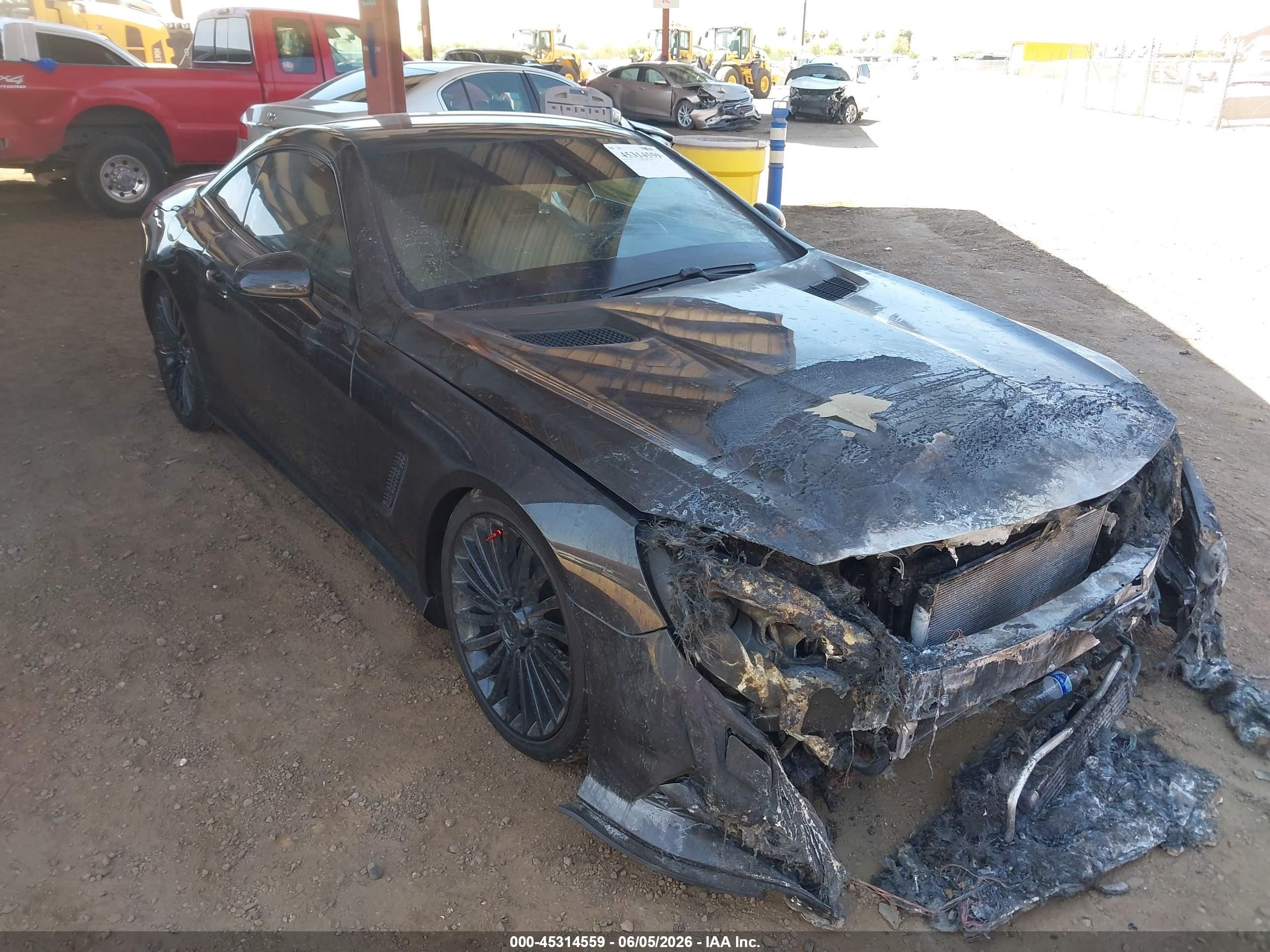 2014 Mercedes-Benz SL 550, VIN WDDJK7DA7EF025515 — Engine fire