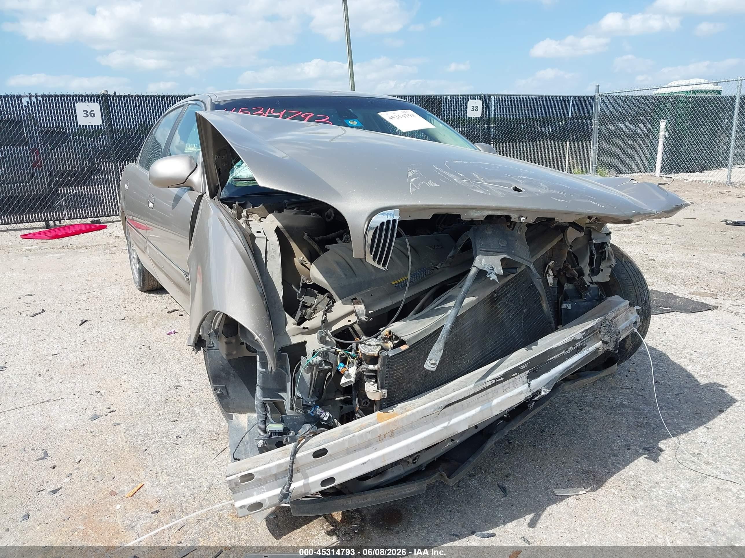 2003 Buick Park Avenue, VIN 1G4CW54K434159021 — Biohazard / chemical