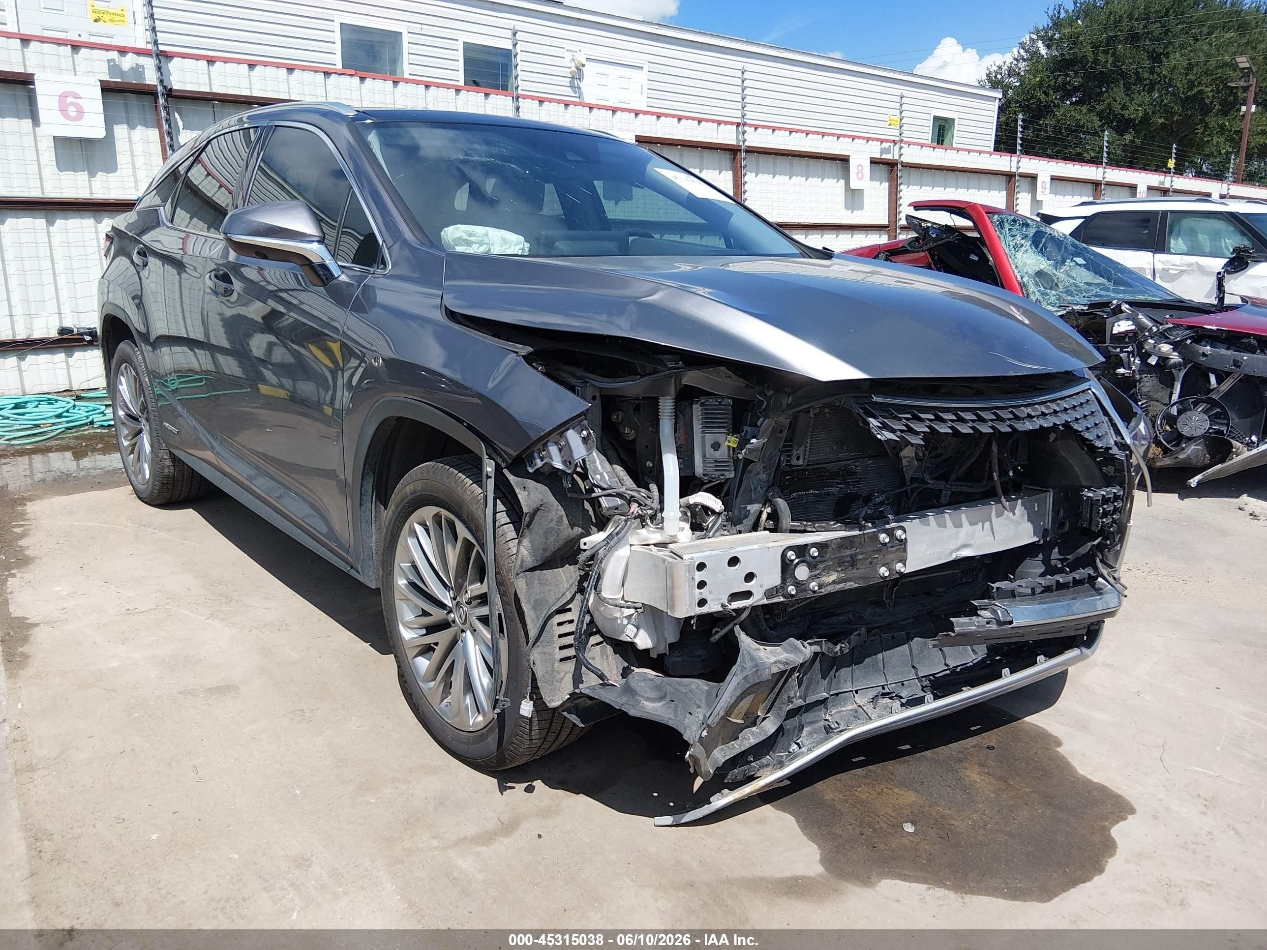 2021 Lexus RX 450h, VIN 2T2JGMDA1MC069152 — Front end