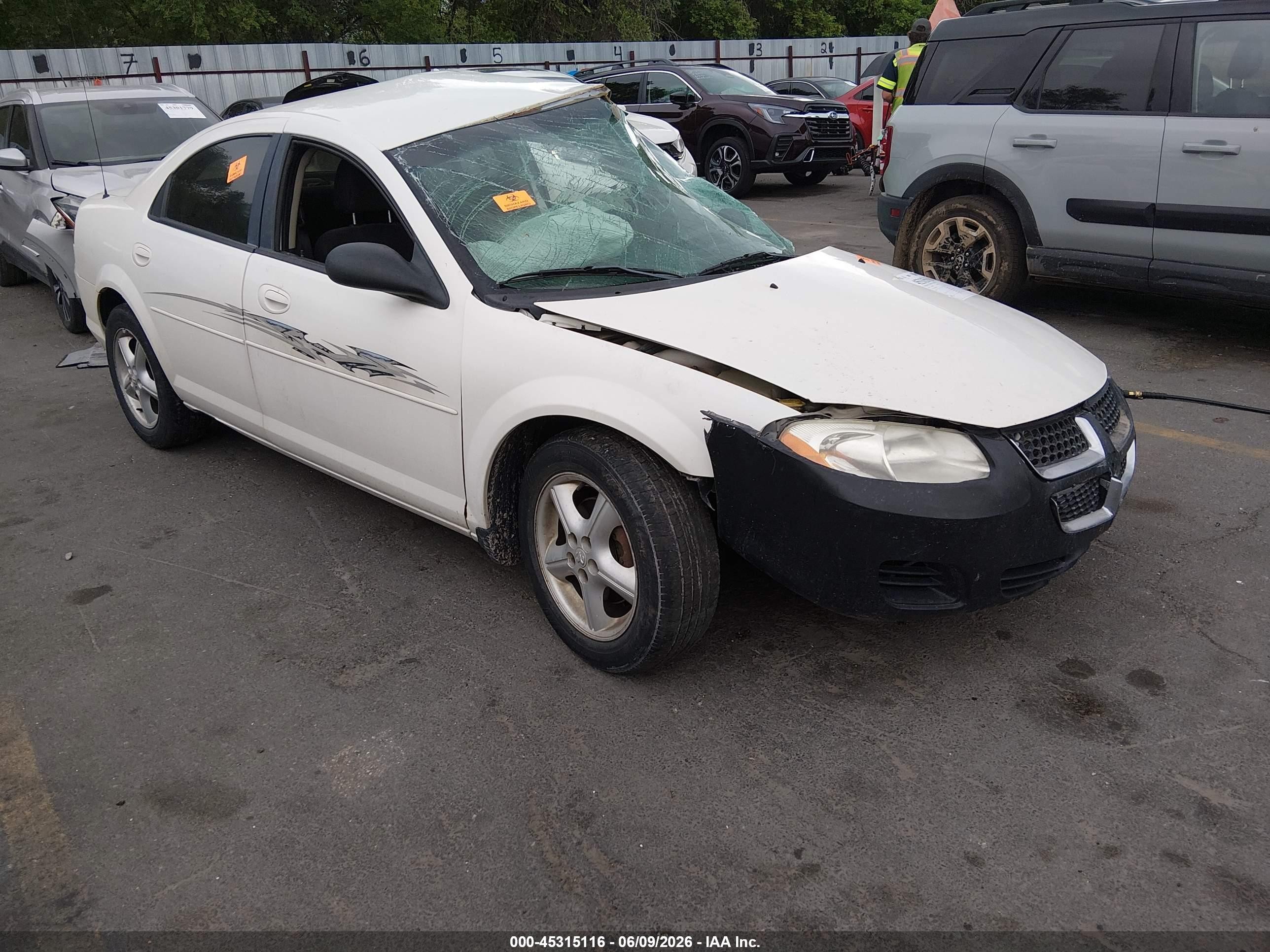 2006 Dodge Stratus SXT, VIN 1B3EL46R26N151574 — Biohazard / chemical