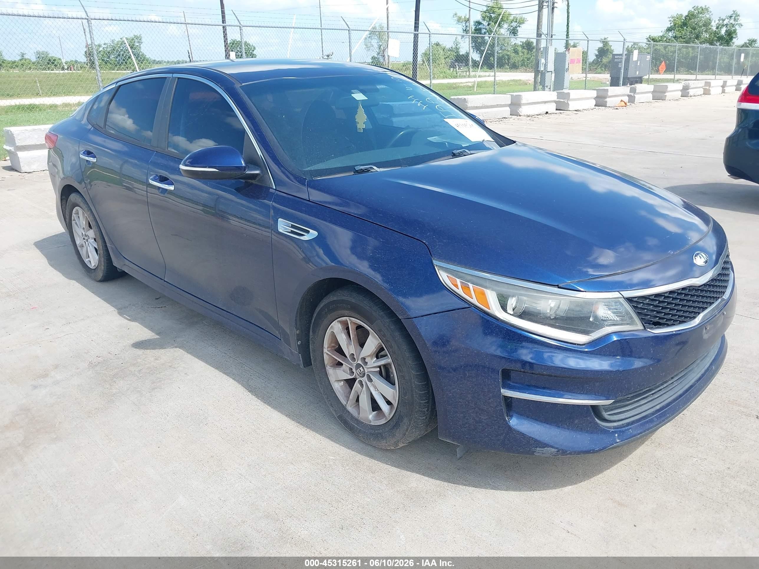 2018 Kia Optima LX, VIN 5XXGT4L36JG181446 — Repossession