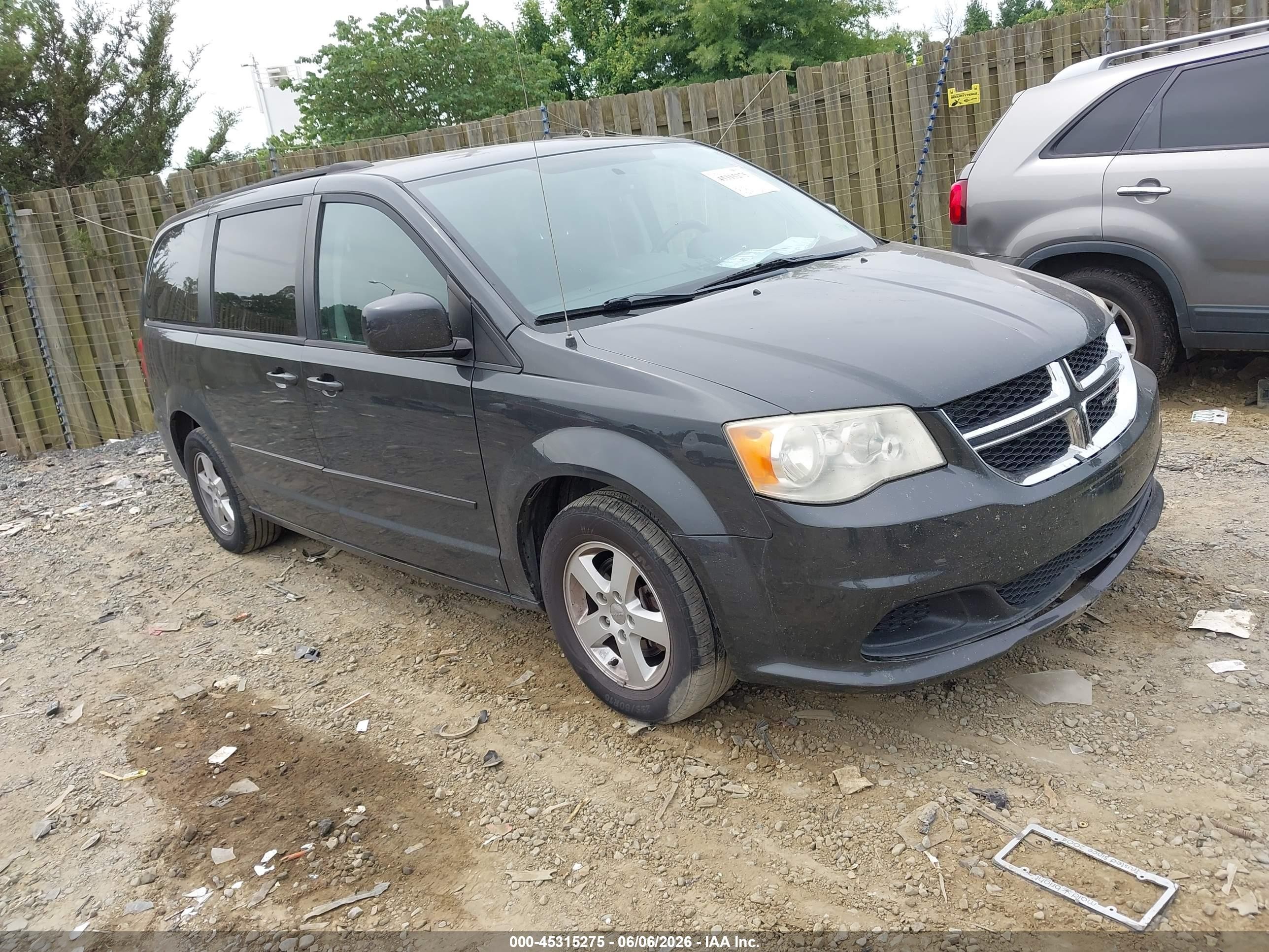 2012 Dodge Grand Caravan SXT, VIN 2C4RDGCGXCR308493 — Not stated