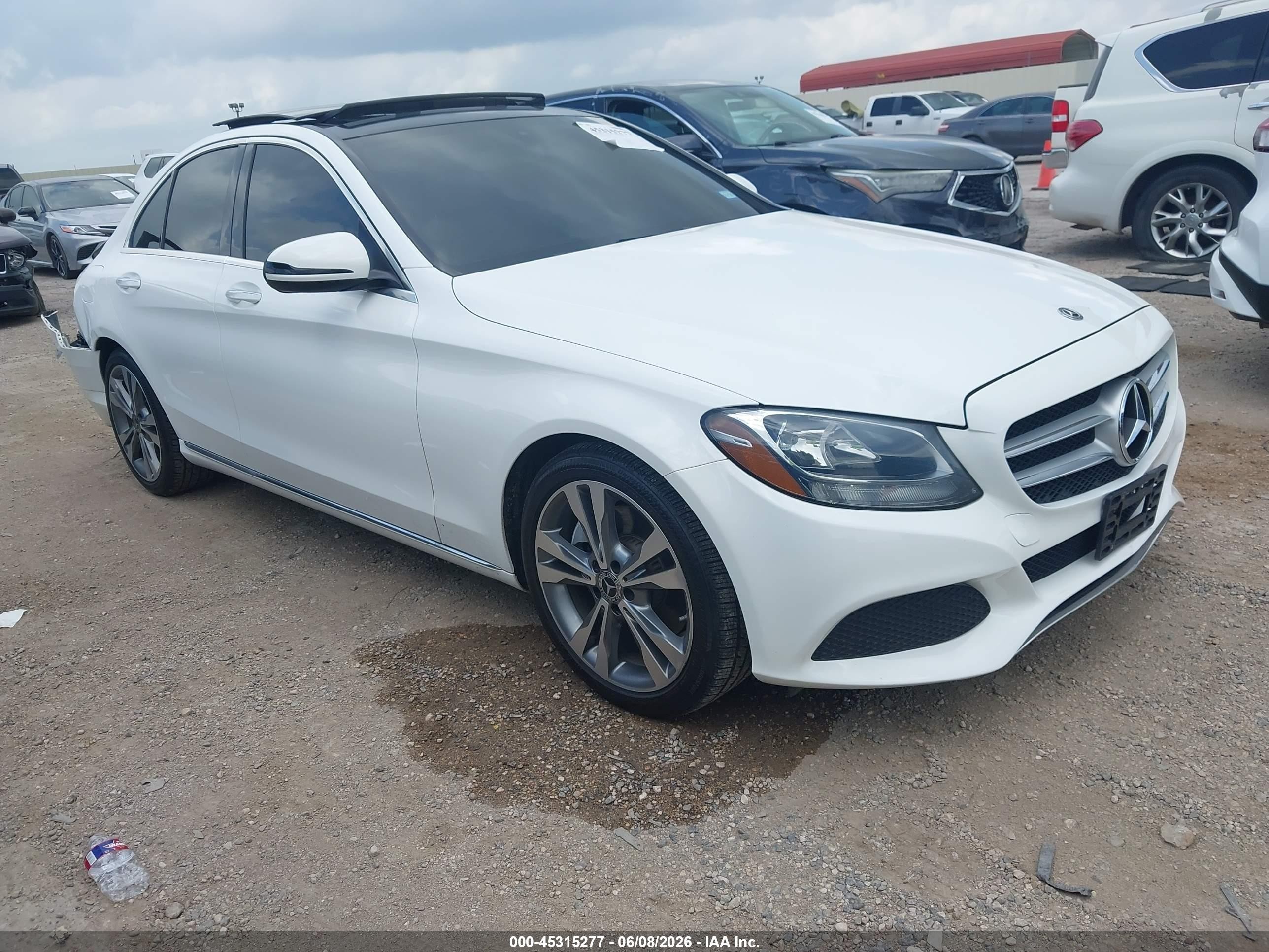 2018 Mercedes-Benz C 300, VIN 55SWF4JBXJU245471 — Rear end