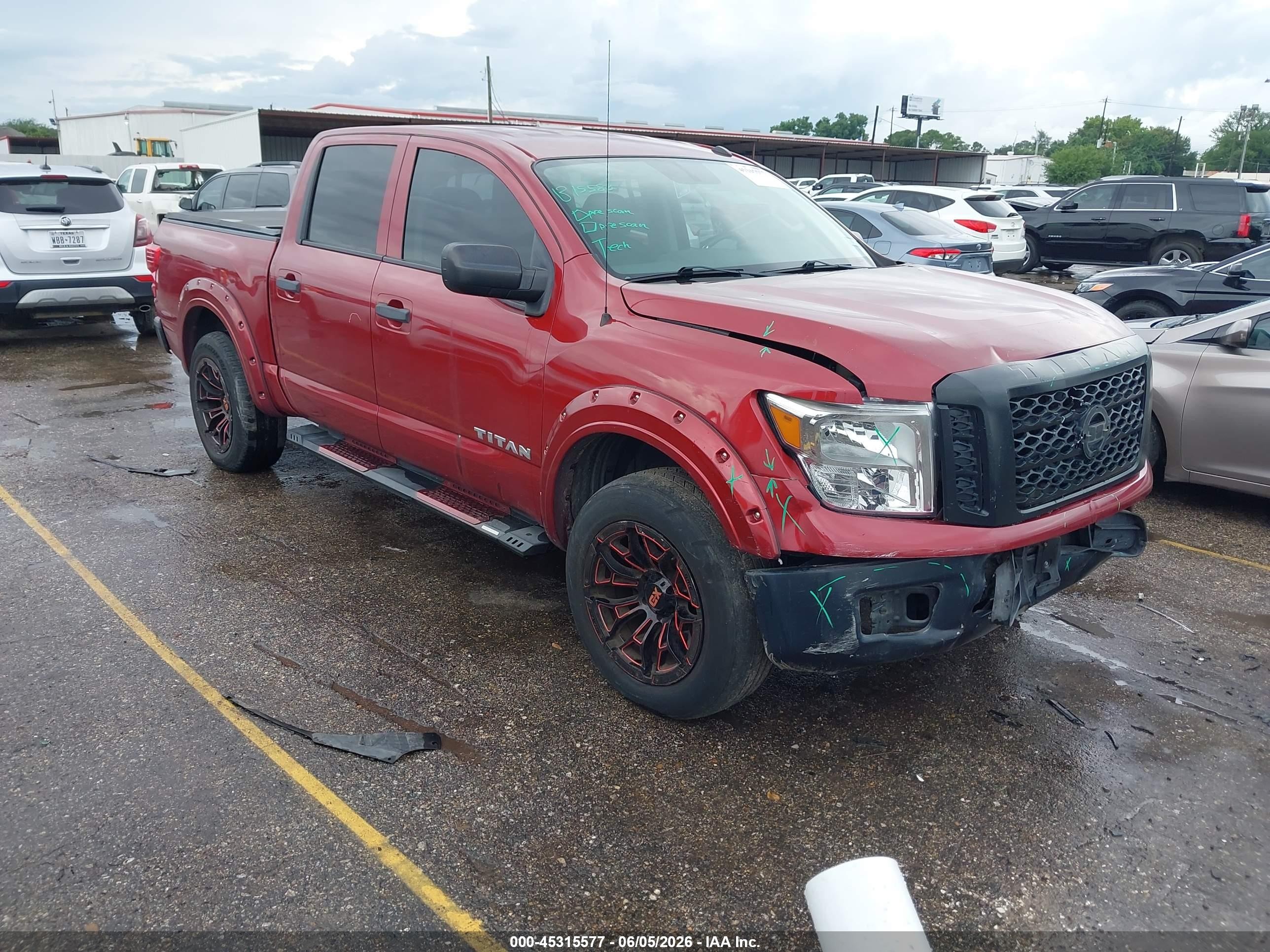 2019 Nissan Titan SV, VIN 1N6AA1EJ4KN507303 — Front end