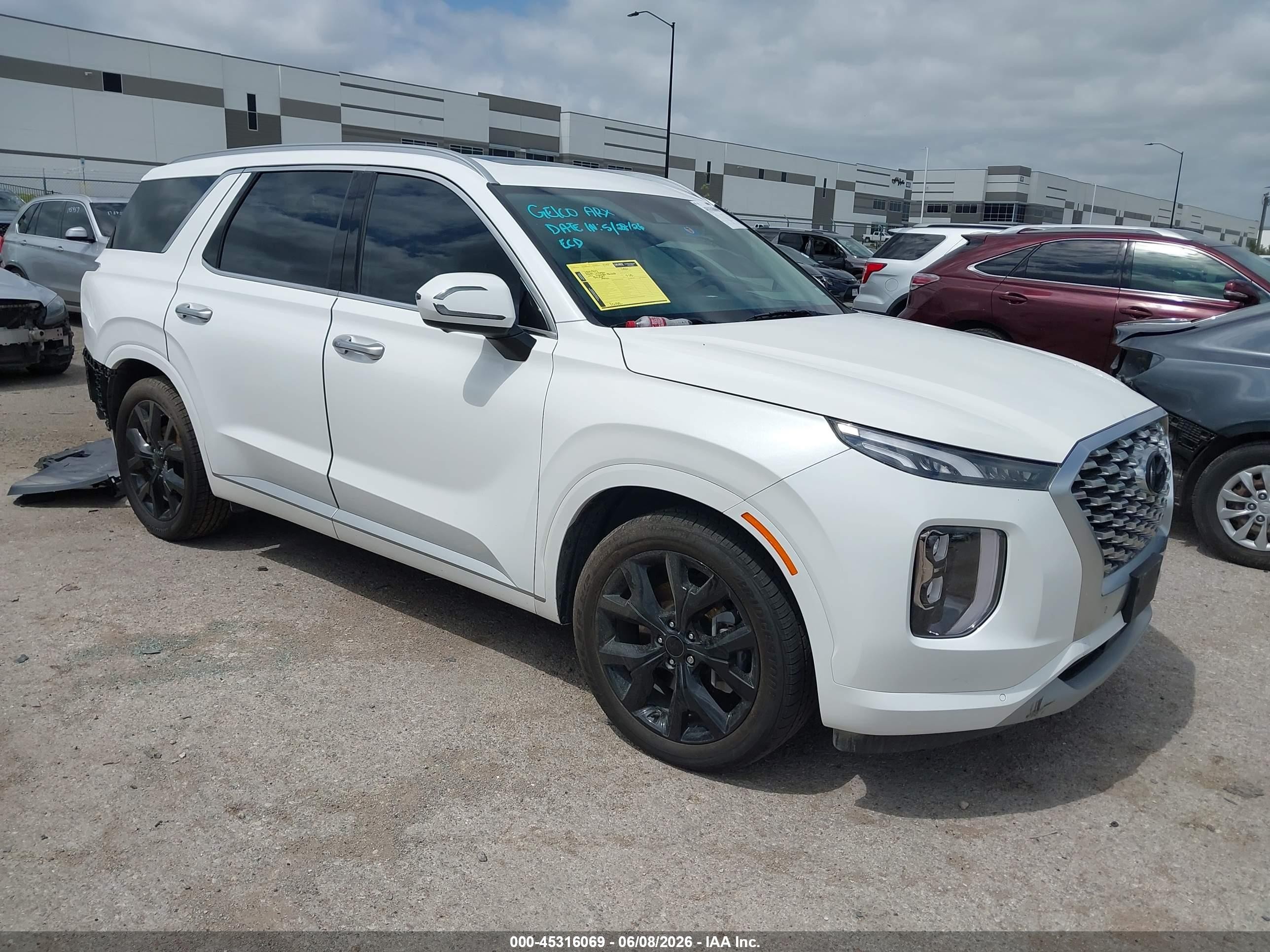 2022 Hyundai Palisade Limited, VIN KM8R54HE3NU452777 — Rear end