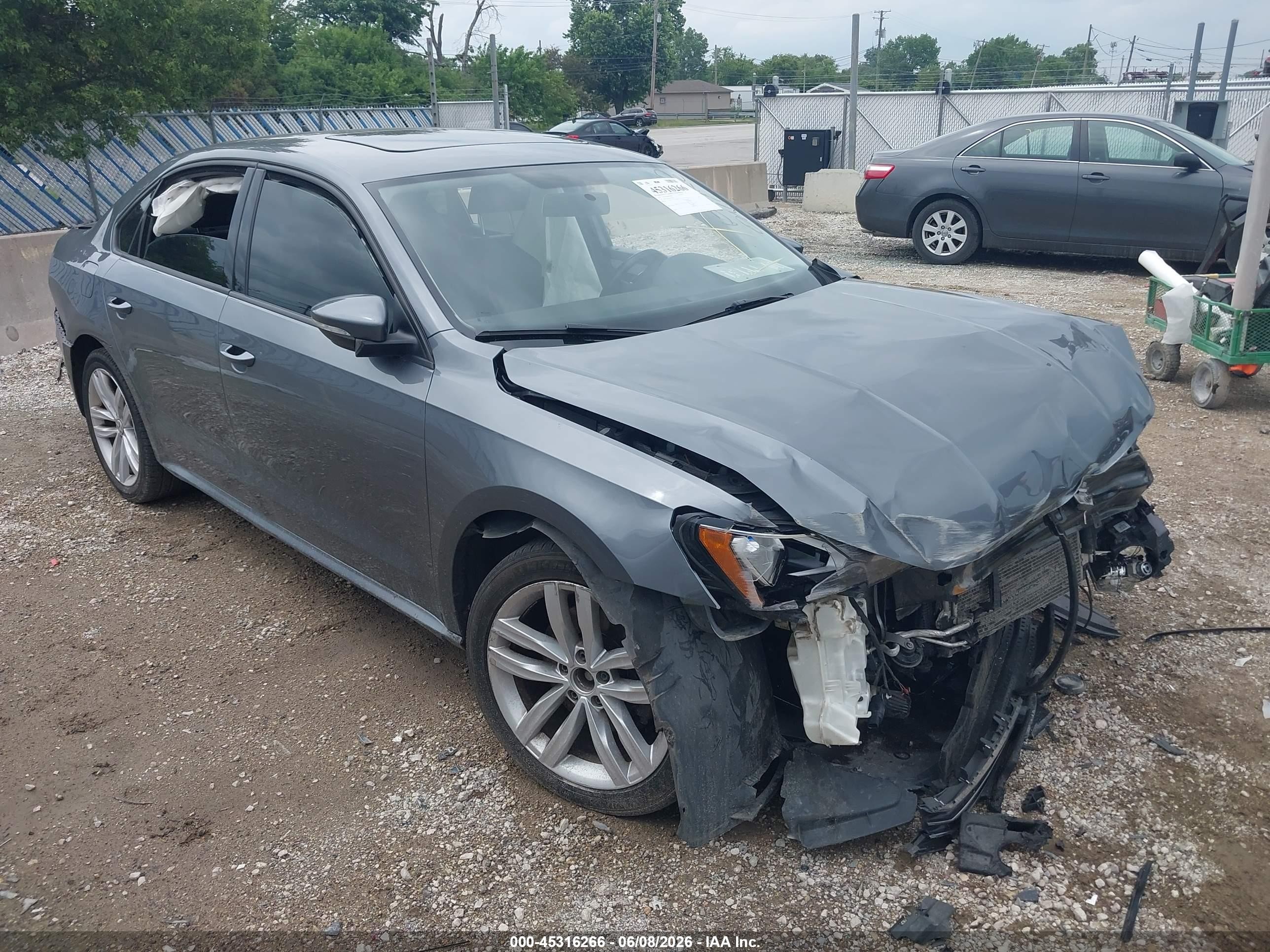 2019 Volkswagen Passat Wolfsburg Edition, VIN 1VWLA7A34KC003736 — Front end
