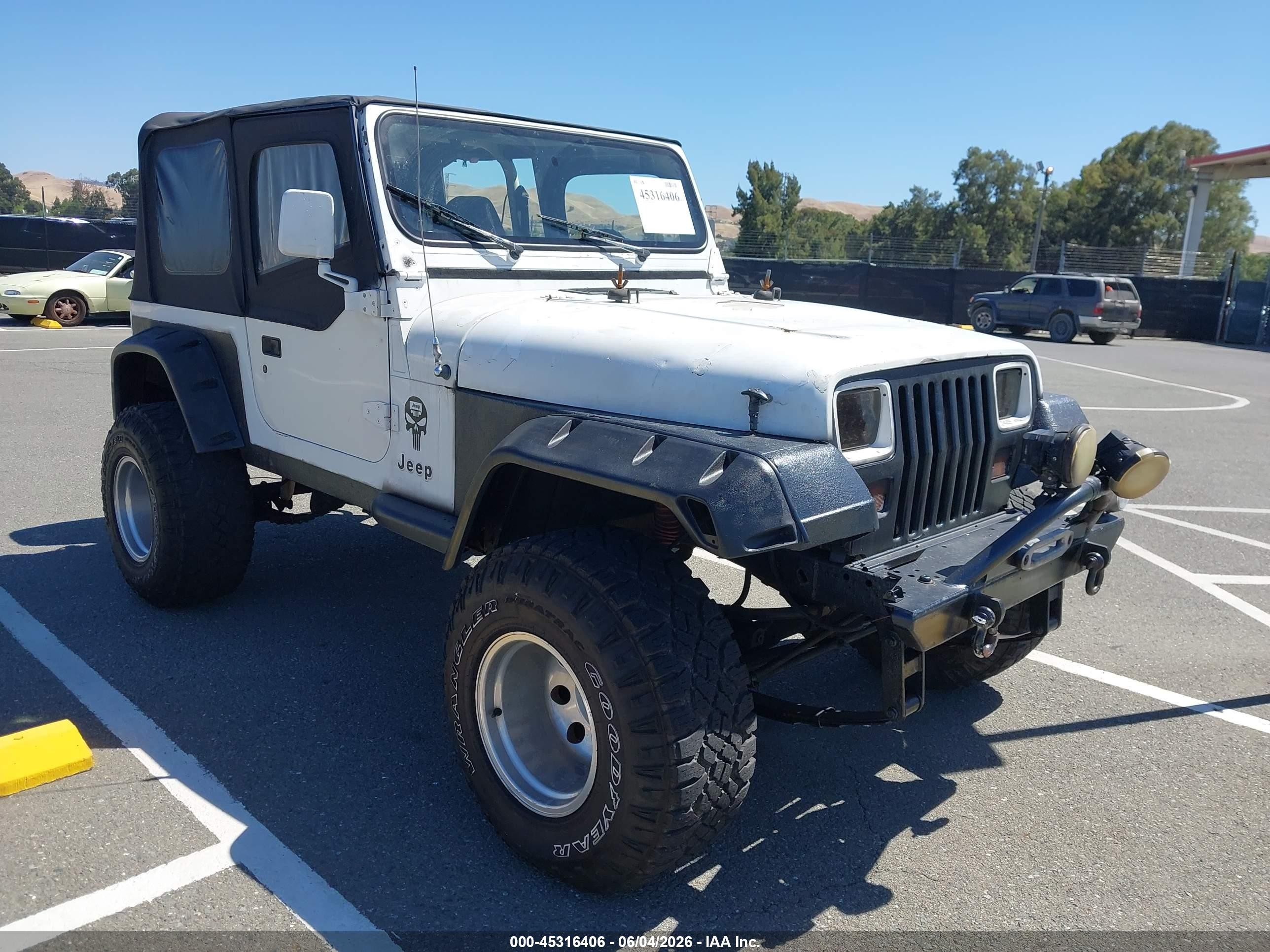 1993 Jeep Wrangler S, VIN 1J4FY19P7PP261792 — Not stated