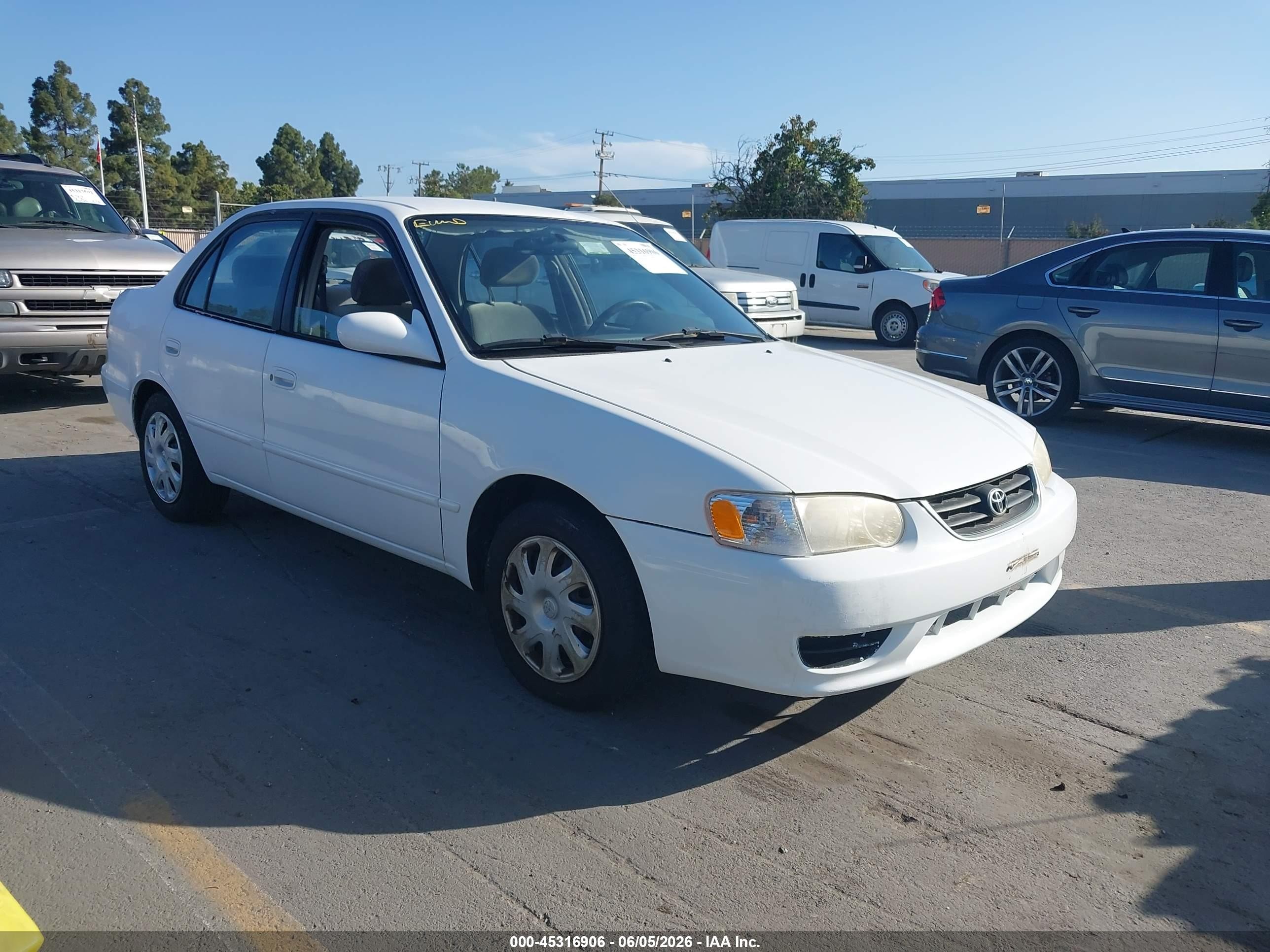 2001 Toyota Corolla S, VIN 1NXBR12EX1Z530205 — Normal wear