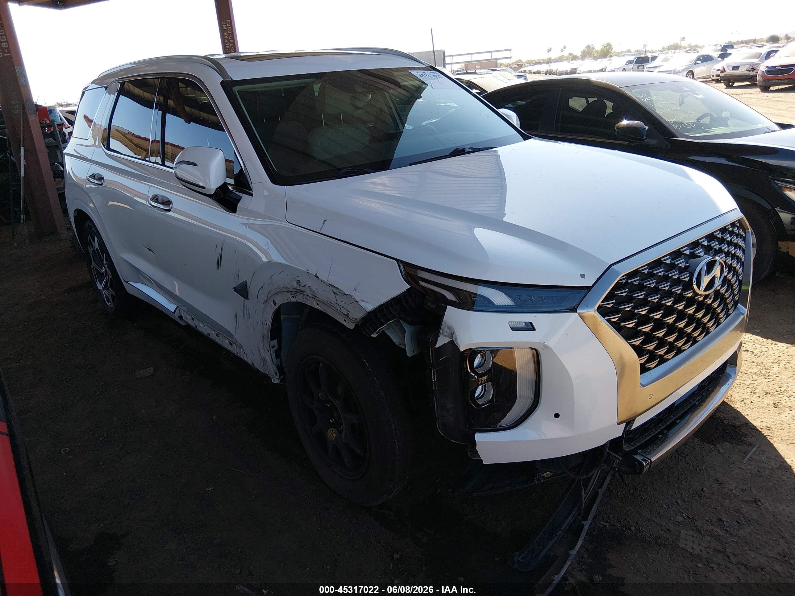 2022 Hyundai Palisade Calligraphy, VIN KM8R7DHE3NU370039 — Перед
