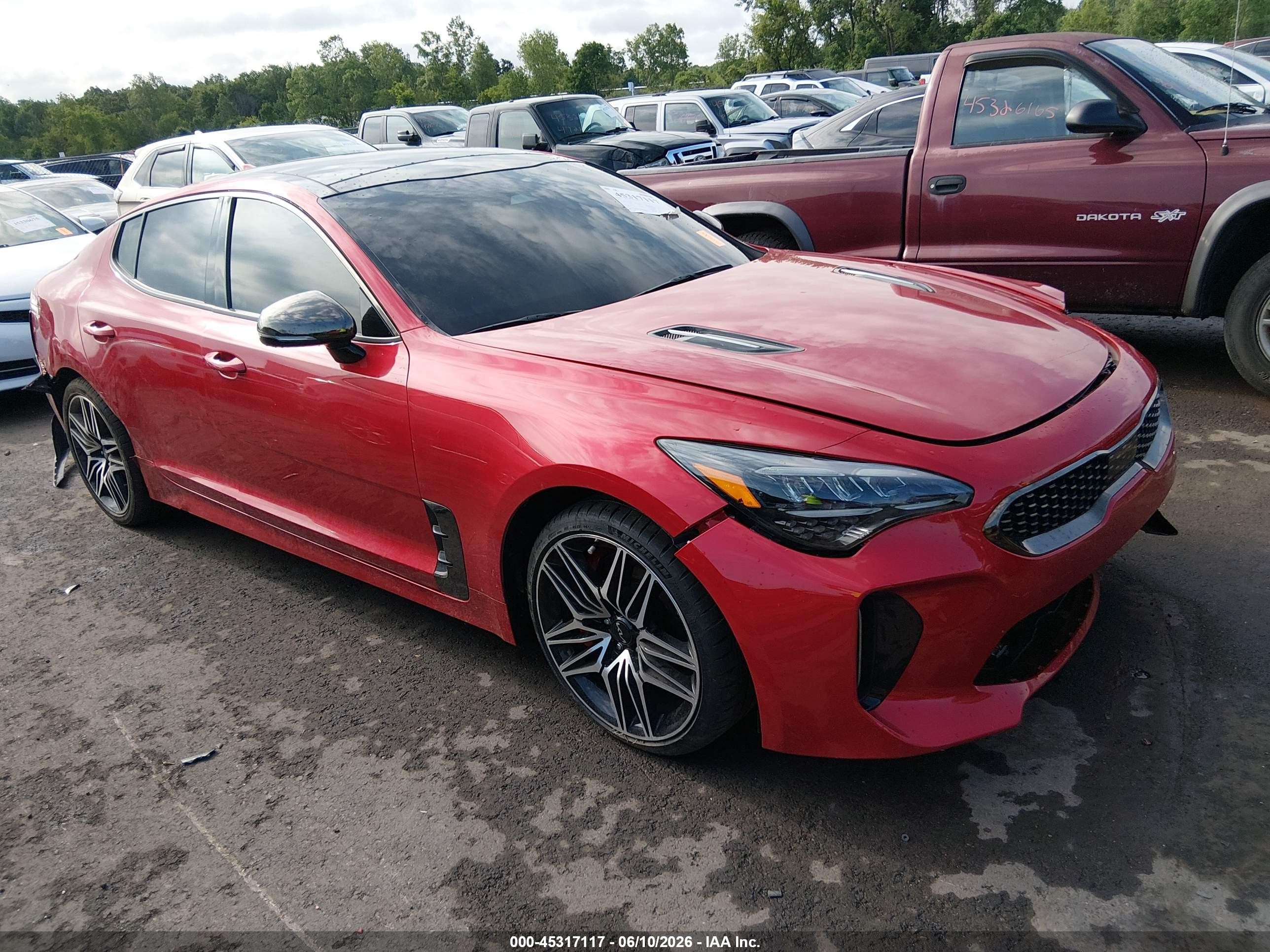 2022 Kia Stinger GT1, VIN KNAE45LCXN6109189 — Front end