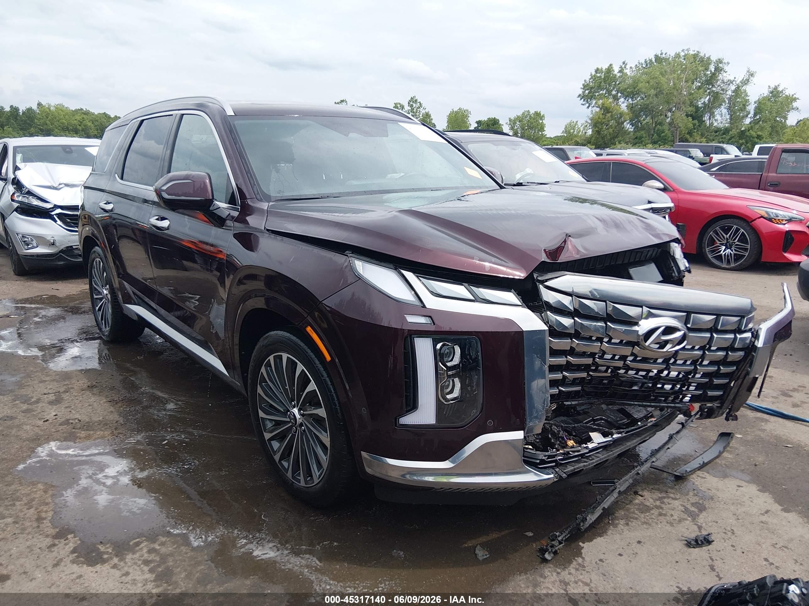 2024 Hyundai Palisade Calligraphy, VIN KM8R7DGE5RU692415 — Front end